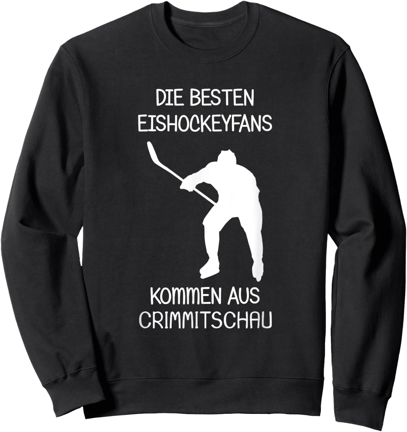 Eishockey Fans Crimmitschau Sweatshirt - Sweatshirt | Black