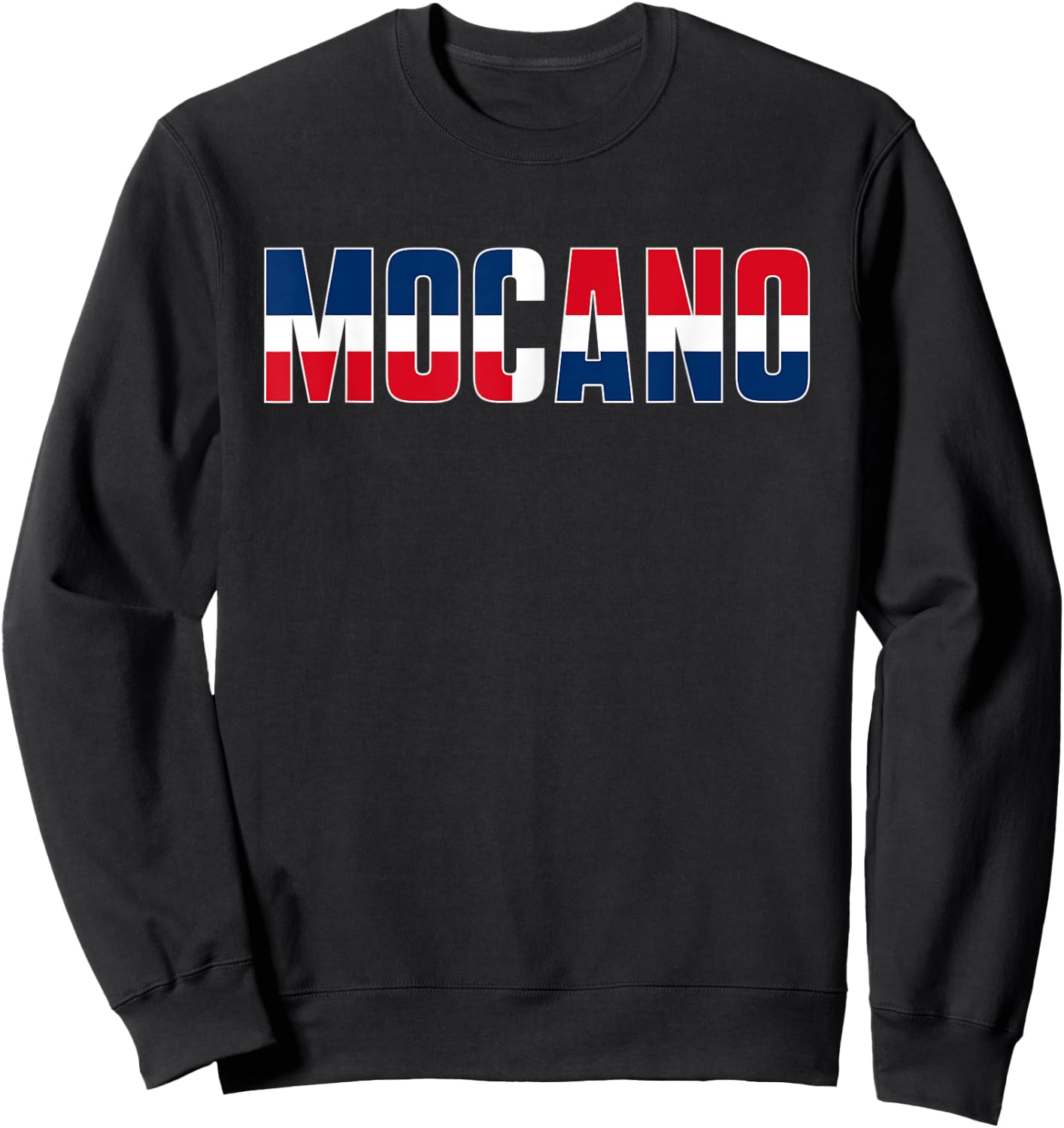 Dominican Republic DR Flag for Mocanos Sweatshirt - Sweatshirt | Black