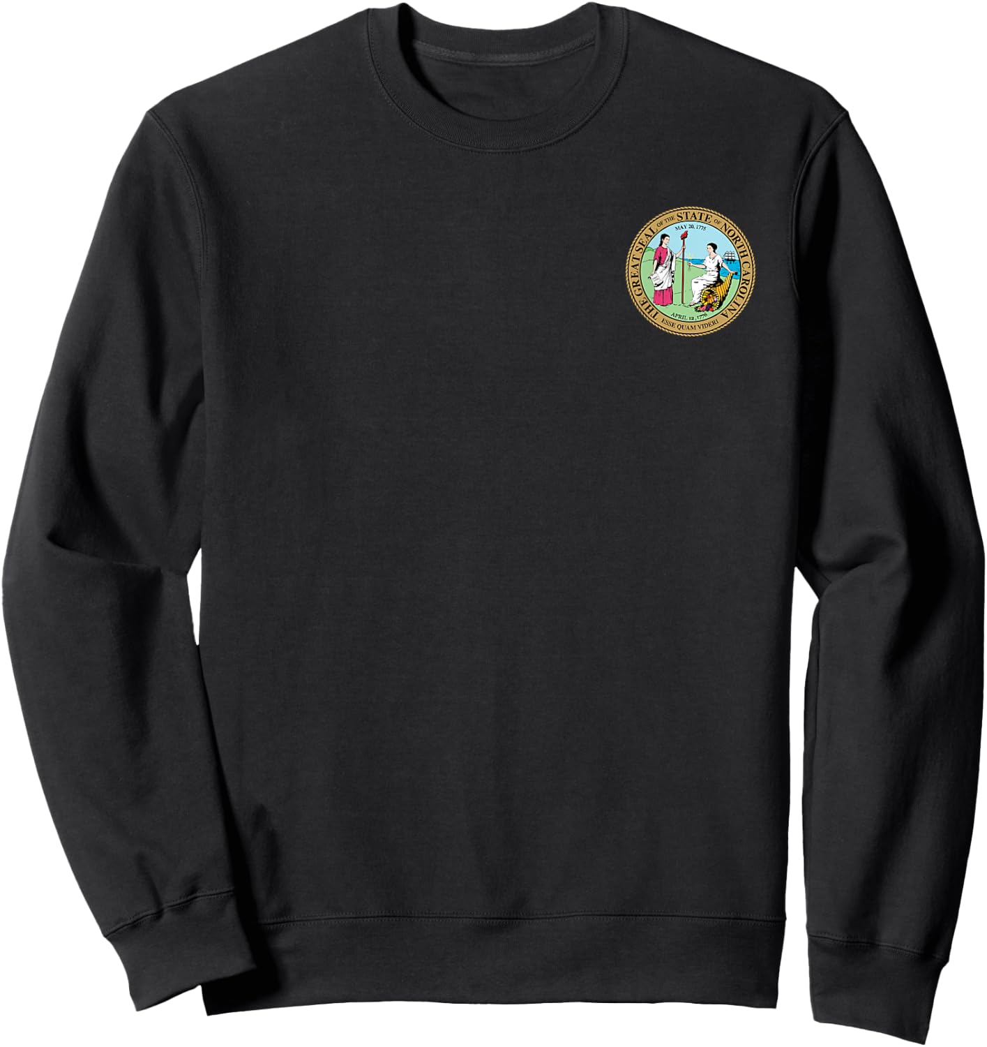 North Carolina State Seal Flag Sweatshirt - Sweatshirt | Black