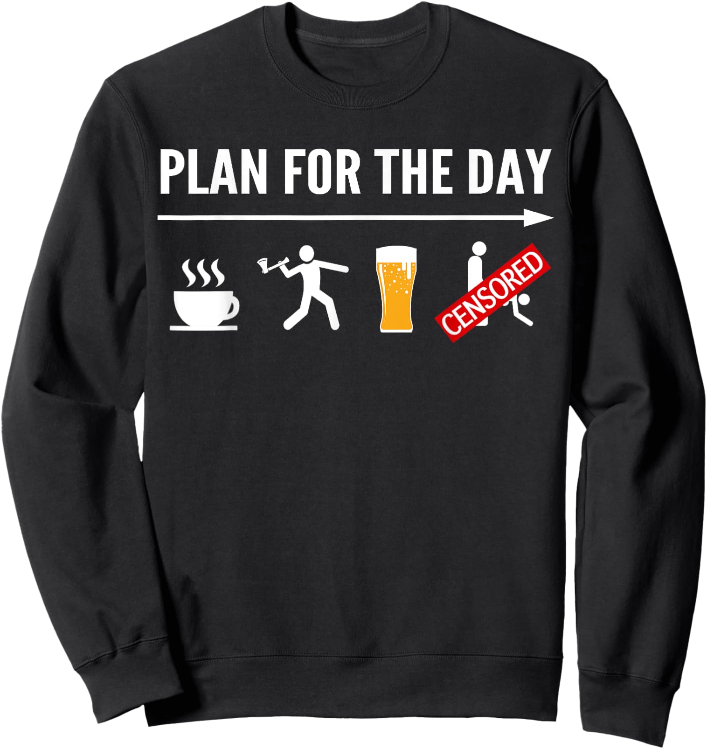 Funny Axe Throwing Shirts Men Women Hatchet Game Gift Sweatshirt - Sweatshirt | Black