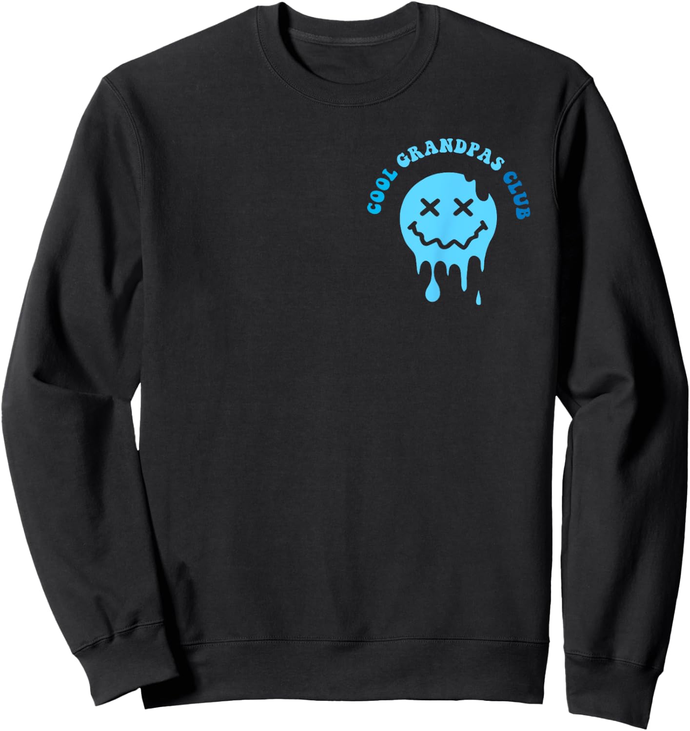 Cool Grandpas Club Shirt Father's Day Grandpa 2 Sided Sweatshirt - Sweatshirt | Black