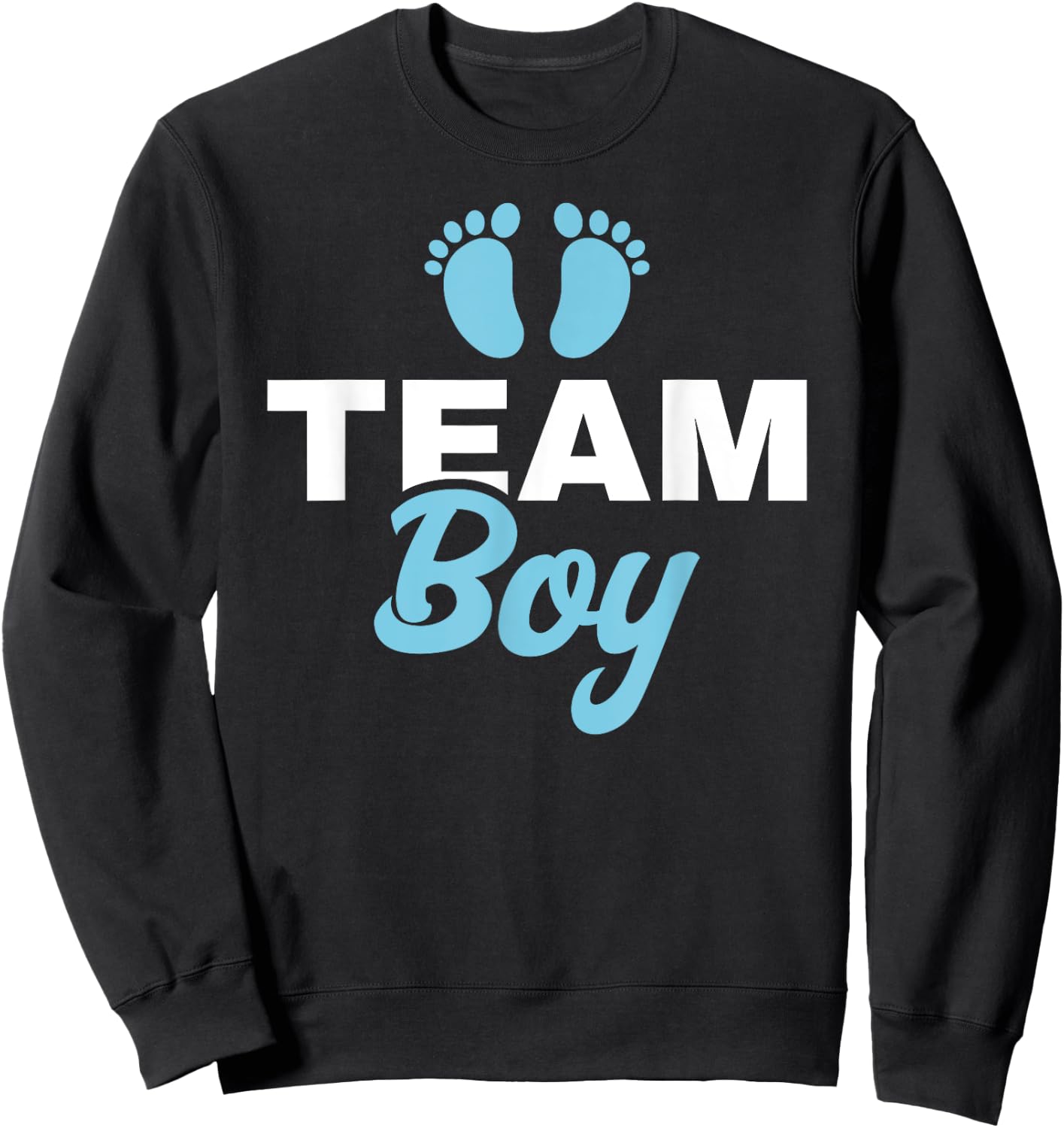Gender Reveal Party - Team Boy Gender Reveal Sweatshirt - Sweatshirt | Black
