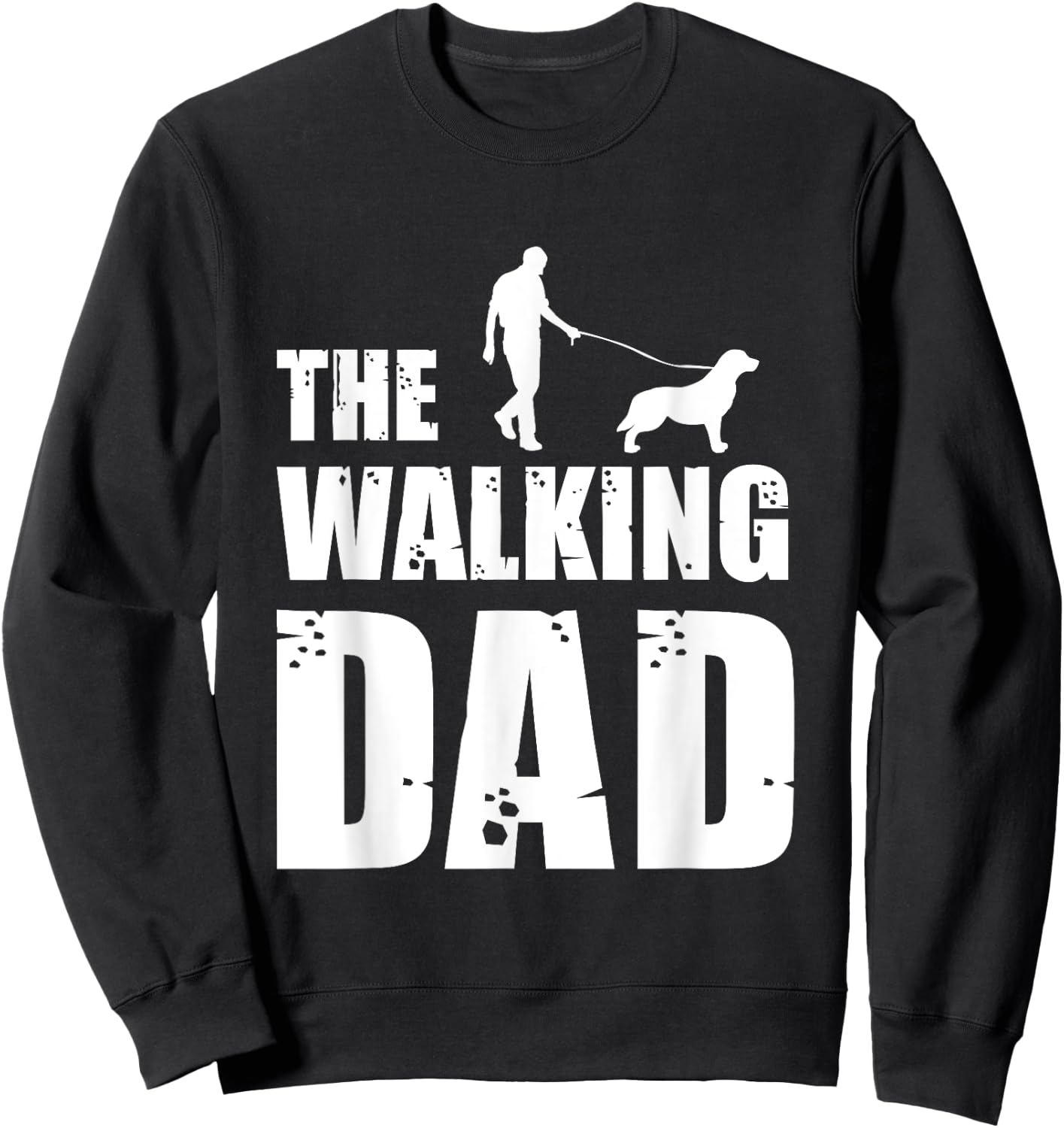 The Walking Dad Golden Retriever Dog Owner Dog Breed Gift Men Women Sweatshirt - Sweatshirt | Black