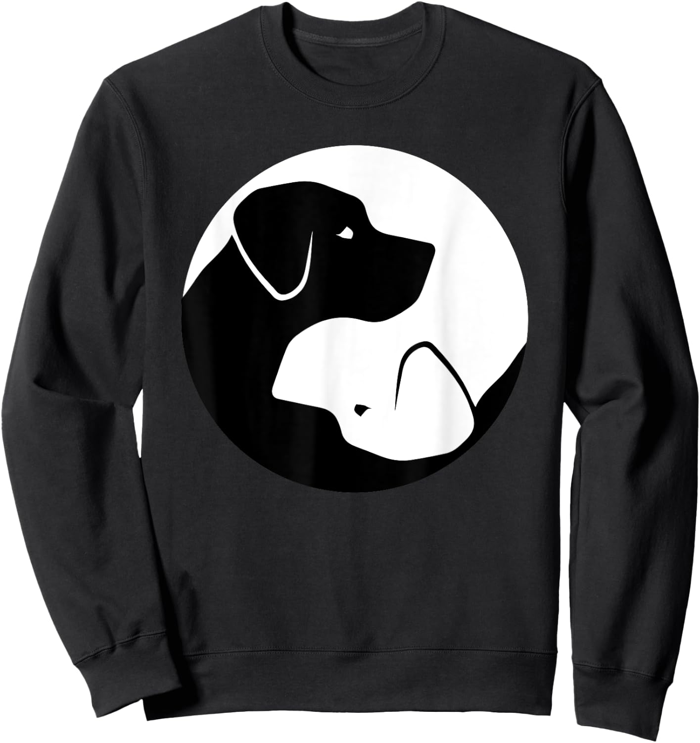 Labrador Retriever Yin Yang Sweatshirt - Sweatshirt | Black