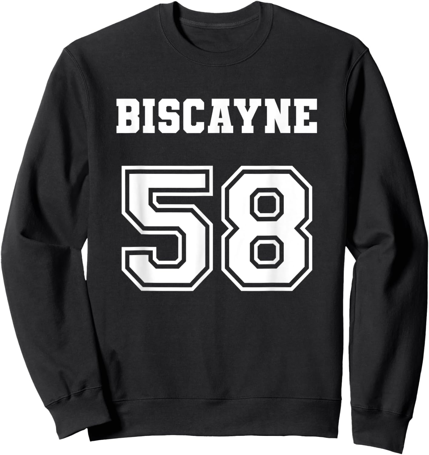 Jersey Style Biscayne 58 1958 Muscle Classic Lowrider Car Sweatshirt - Sweatshirt | Black
