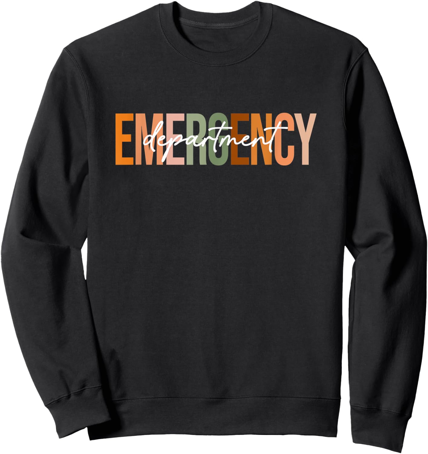 Emergency Department ER Nurse Squad Nursing Nurse Graduation Sweatshirt - Sweatshirt | Black