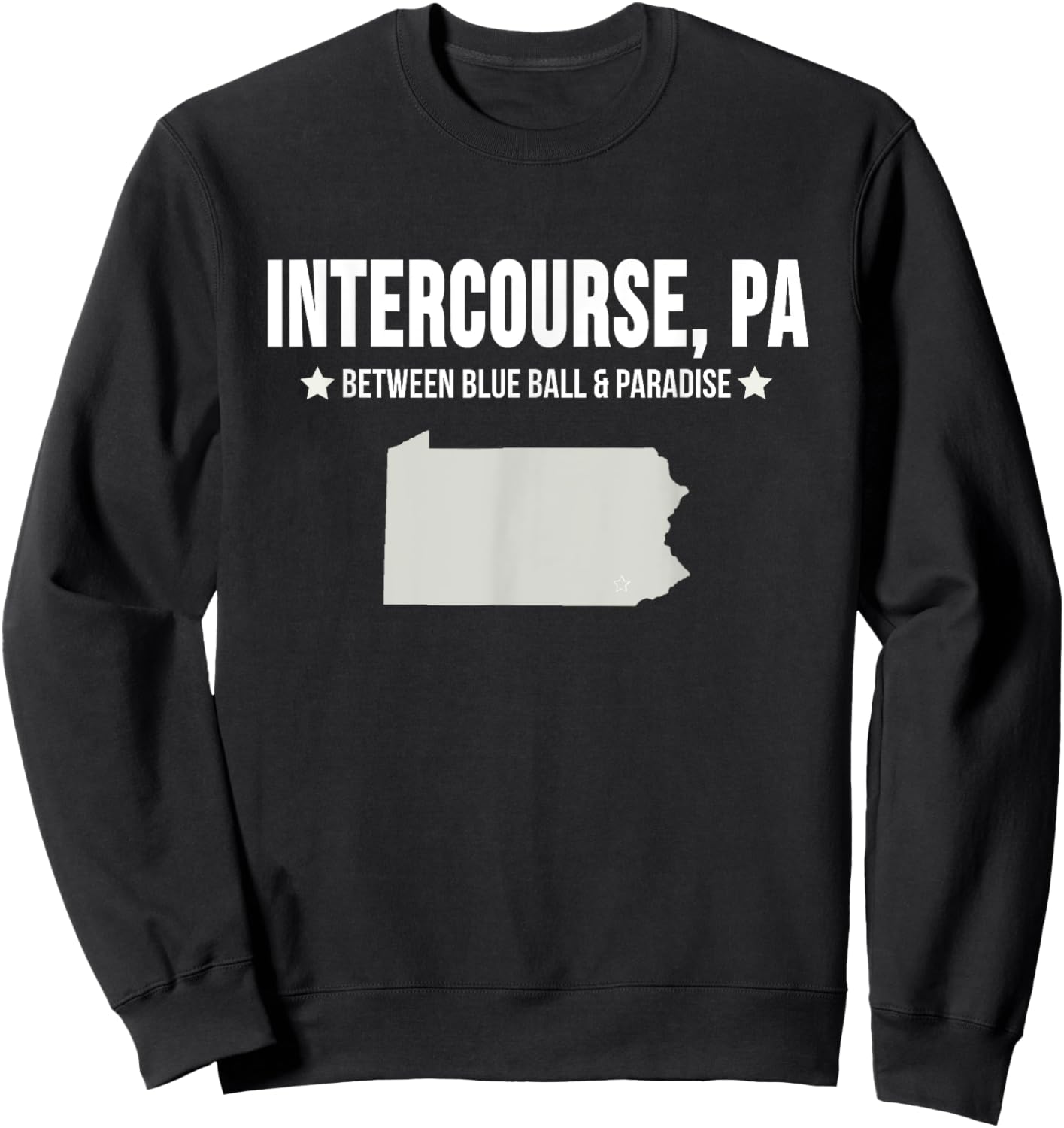 Intercourse, PA Funny Shirt Sweatshirt - Sweatshirt | Black
