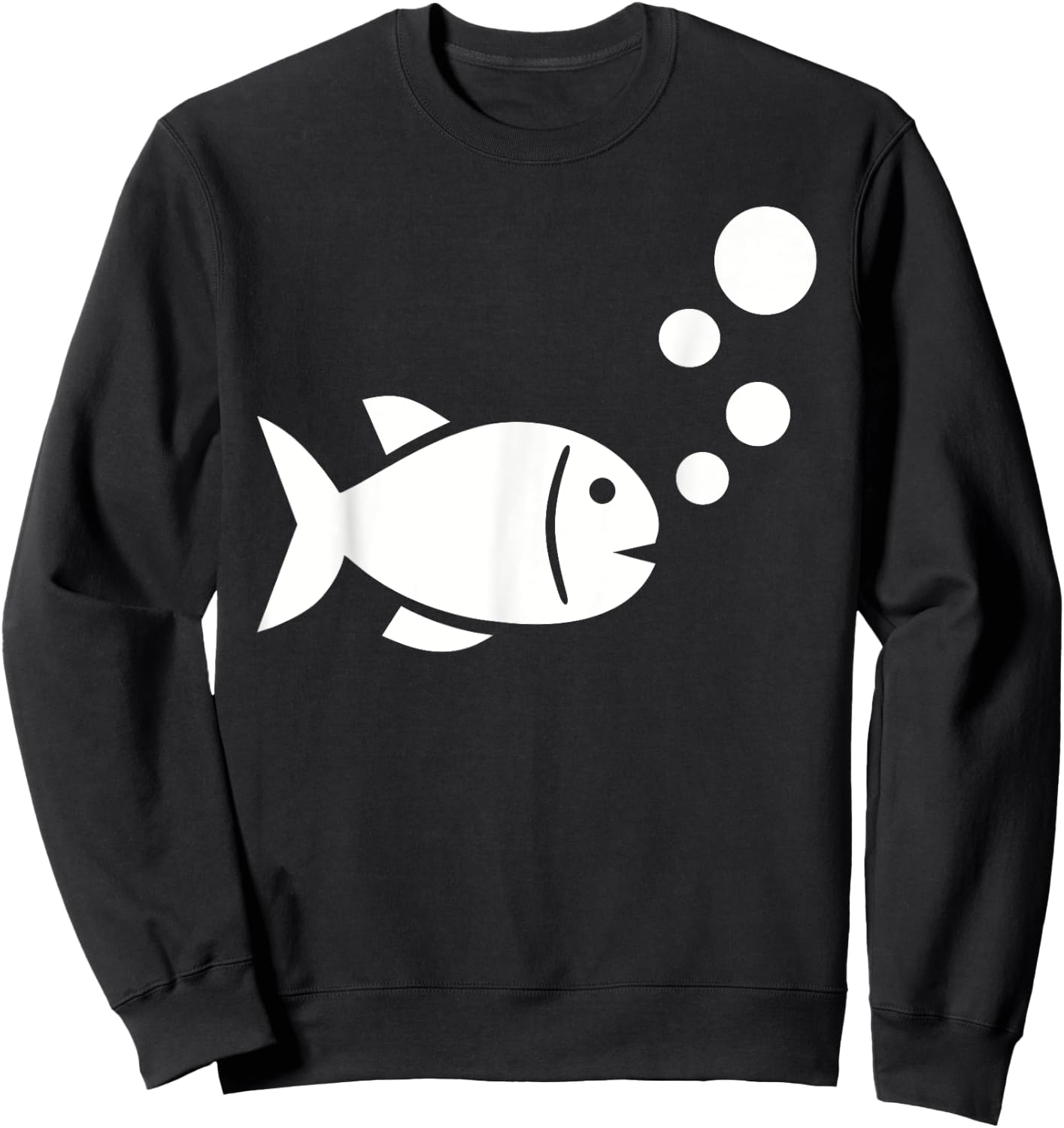 Fish bubbles Sweatshirt - Sweatshirt | Black
