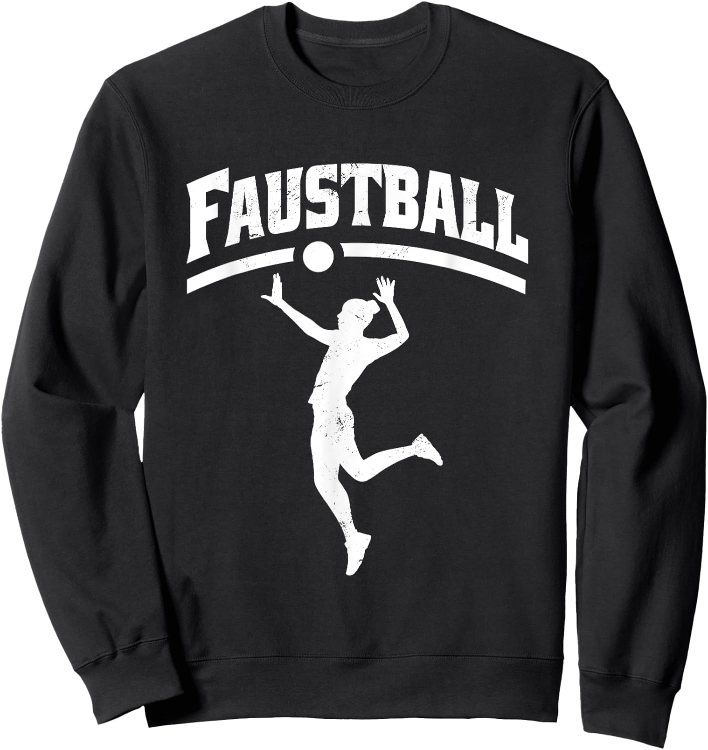 Faustball Frauen Aufschlag - Faustball Sweatshirt - Sweatshirt | Black