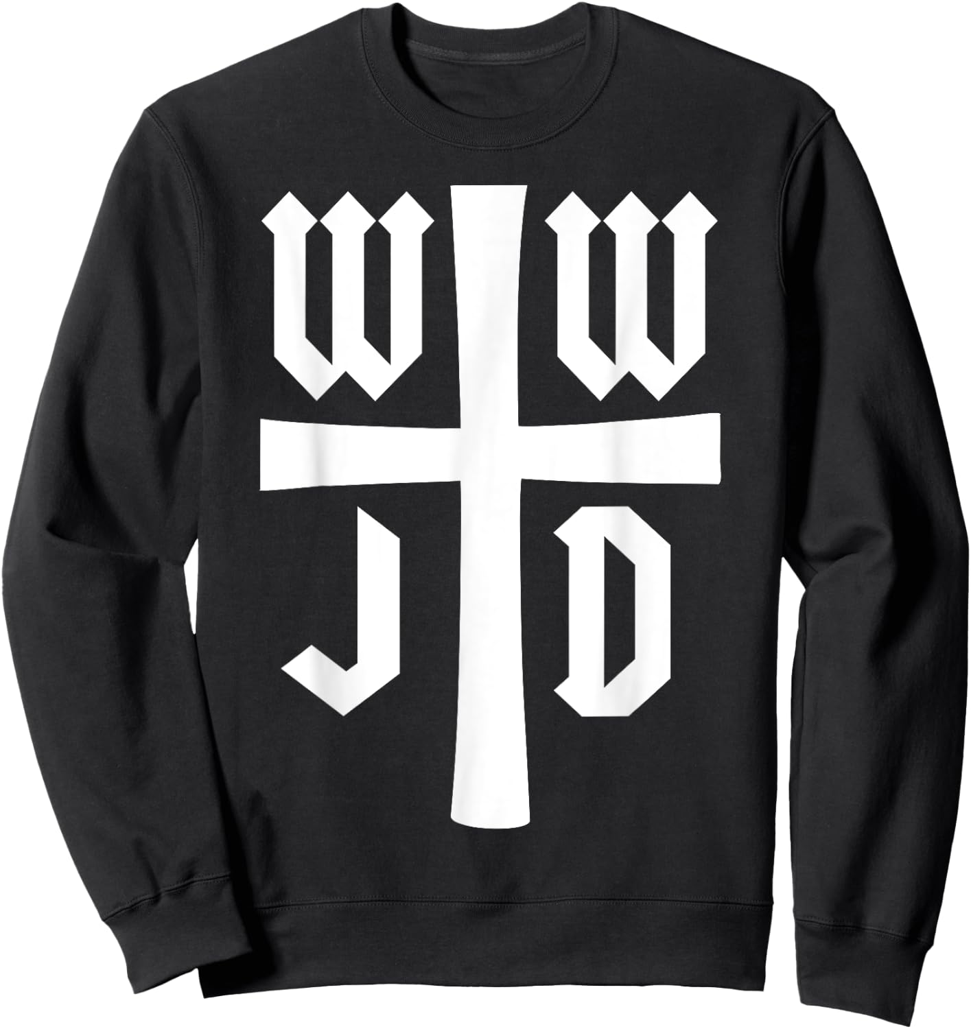 WWJD - What Would Jesus Do - Christian Faith - Inspirational Sweatshirt - Sweatshirt | Black