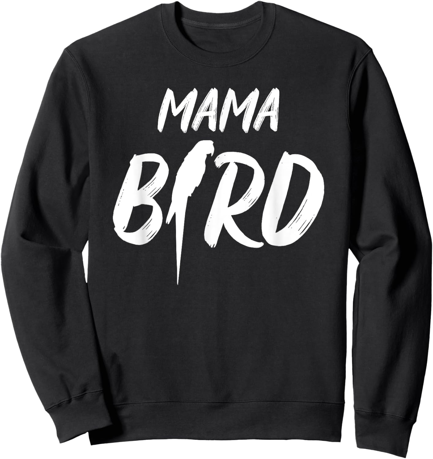 Mama Bird Pregnancy Announce Noble Parrots Animal Outfit Sweatshirt - Sweatshirt | Black