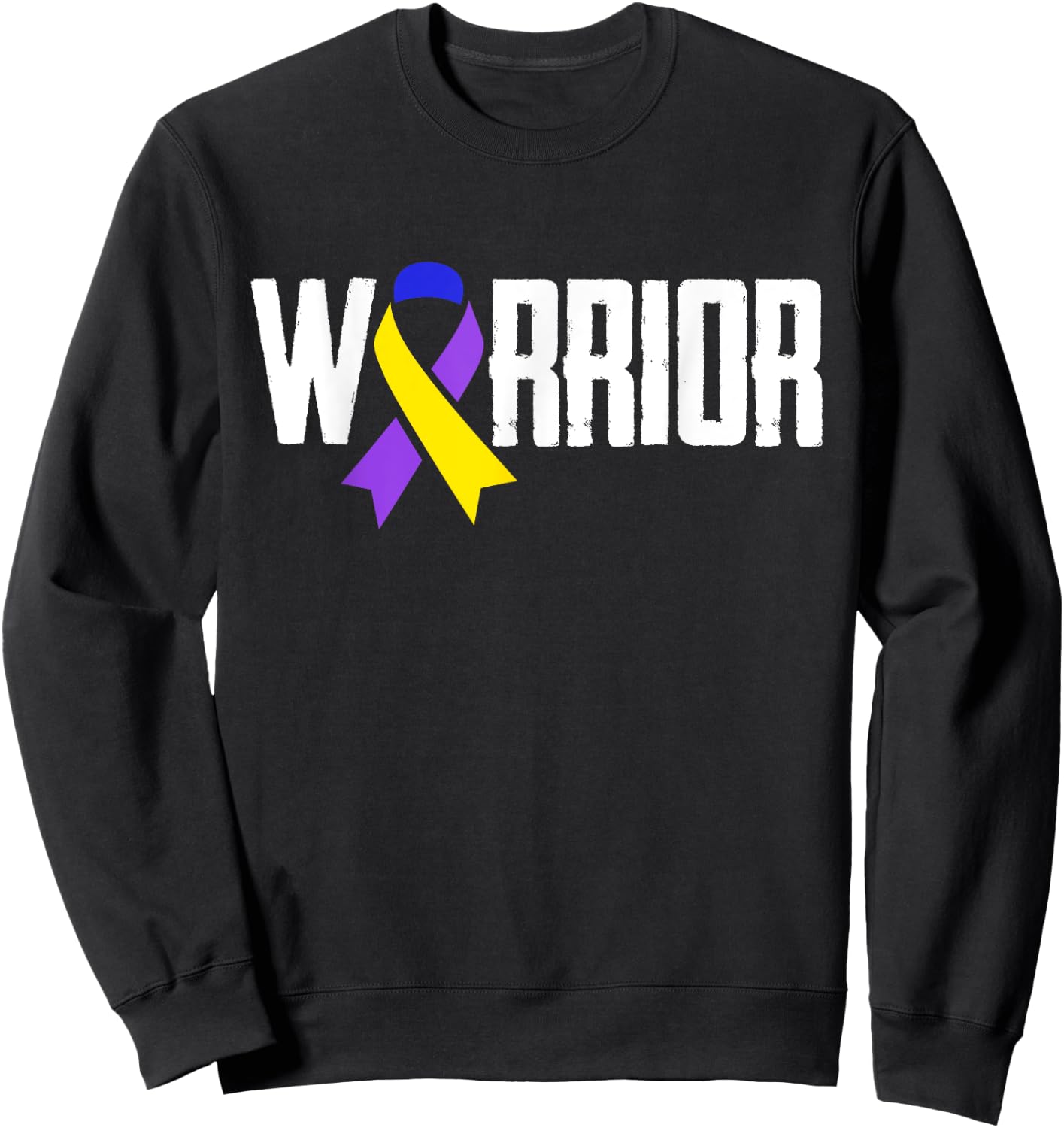Warrior Bladder Cancer Awareness Sweatshirt - Sweatshirt | Black
