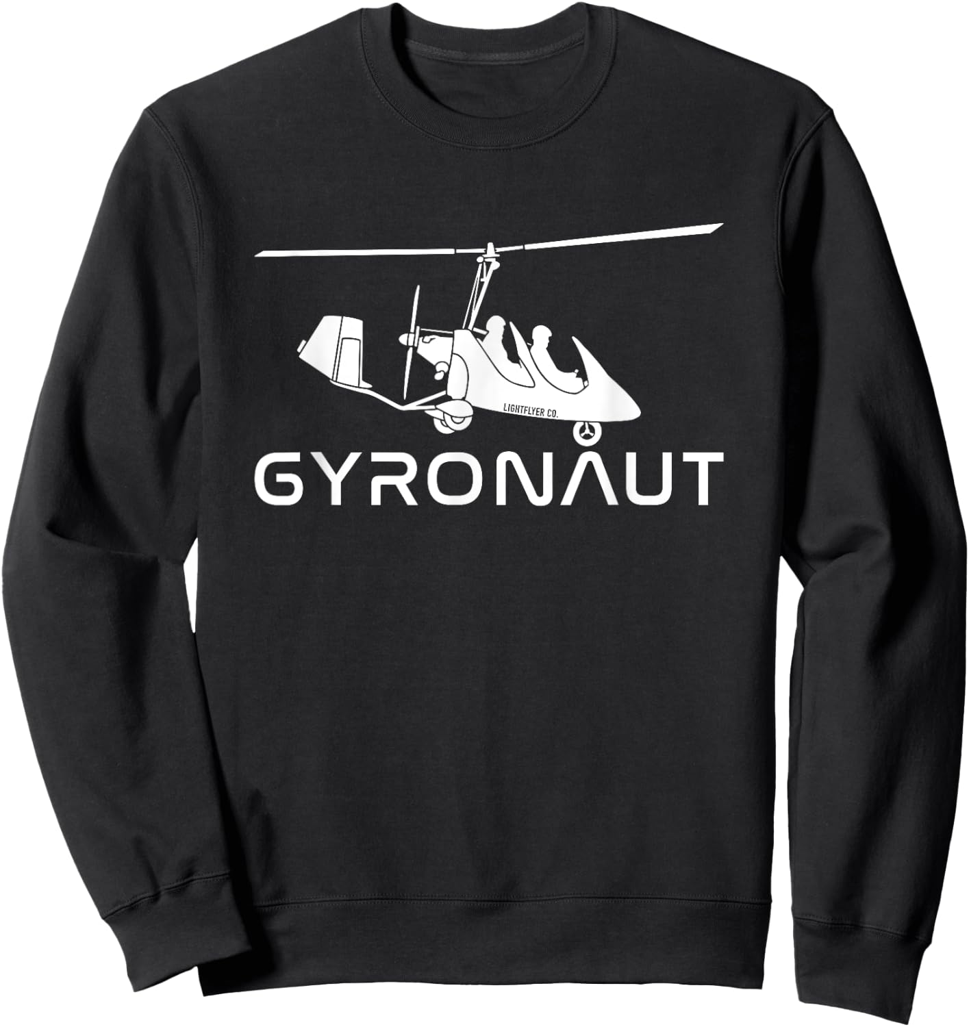 Gyronaut - For Gyrocopter Gyroplane Autogyro Pilots Sweatshirt - Sweatshirt | Black