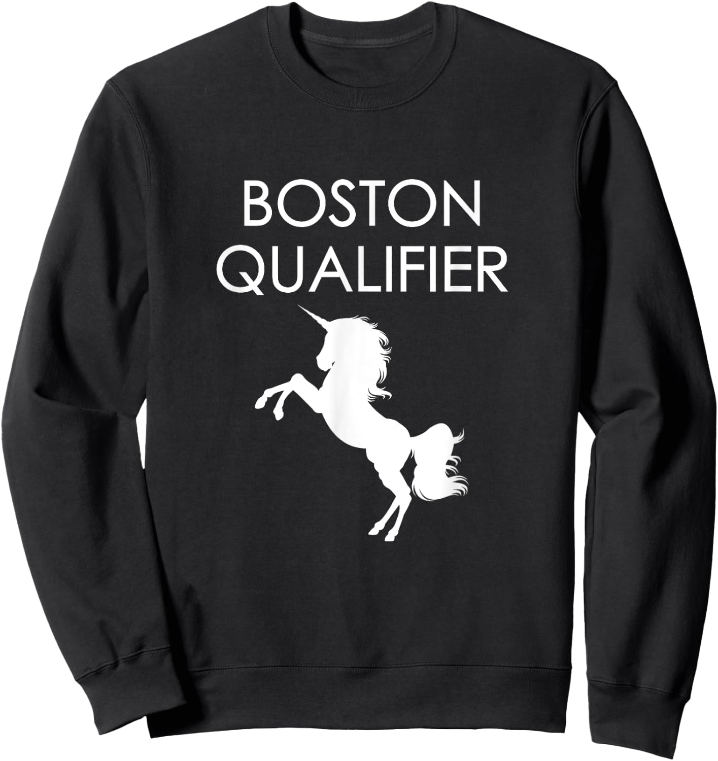 Boston Qualifier Unicorn Character Sweatshirt - Sweatshirt | Black