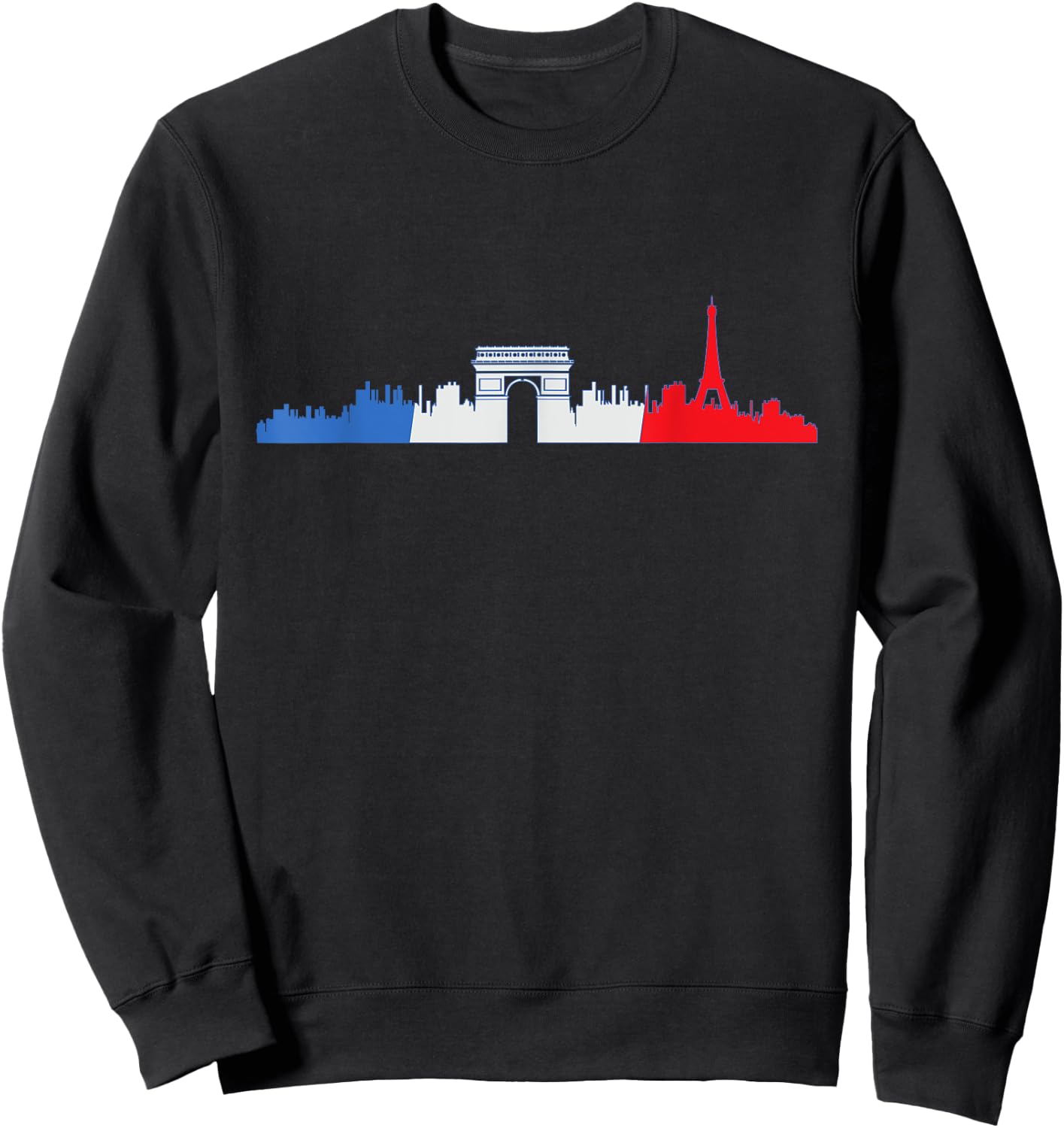 Paris Skyline Travelers France Design Sweatshirt - Sweatshirt | Black