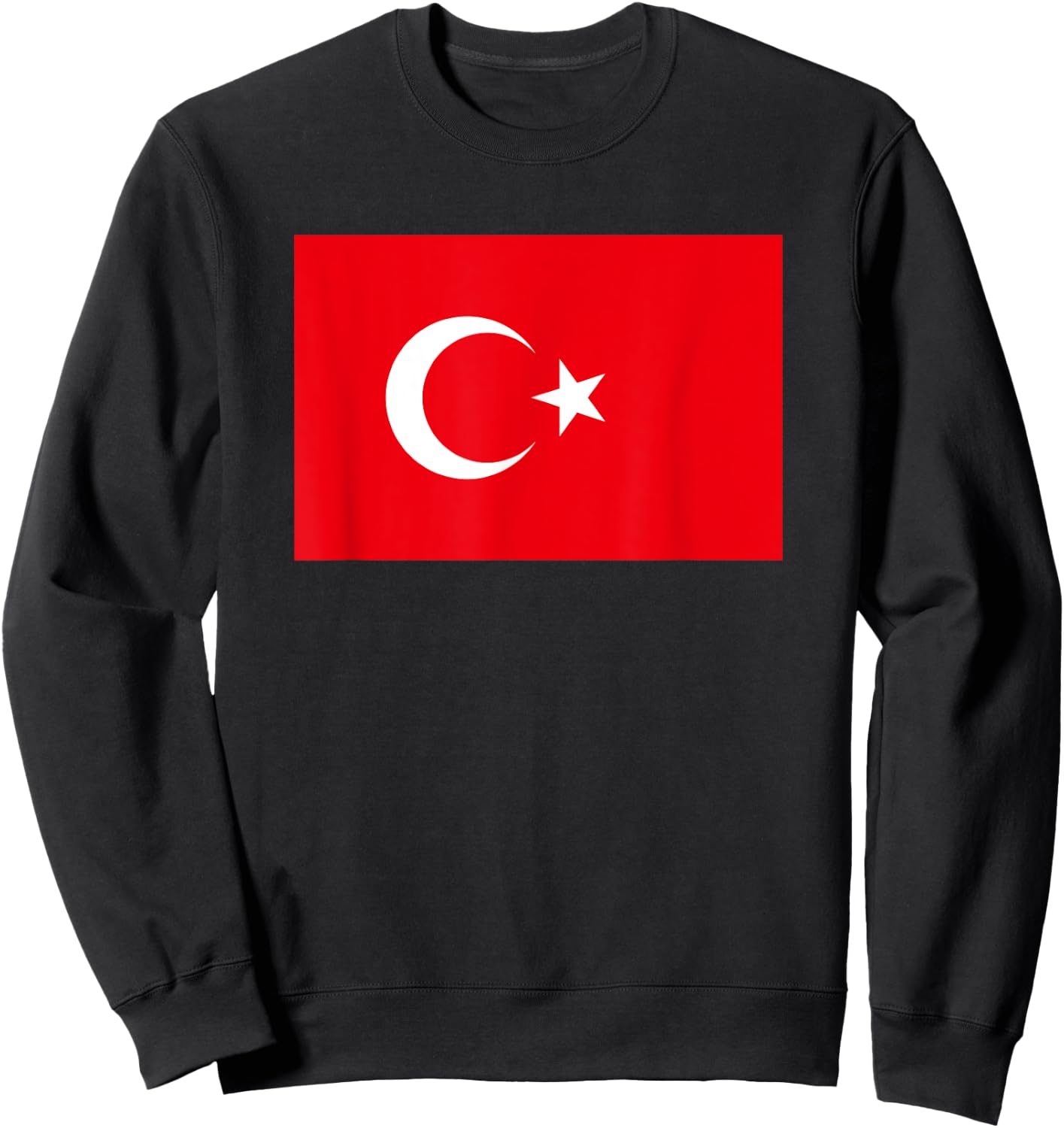 Türkei Flagge Türk Bayragi Design Damen Herren Deko Türkiye Sweatshirt - Sweatshirt | Black