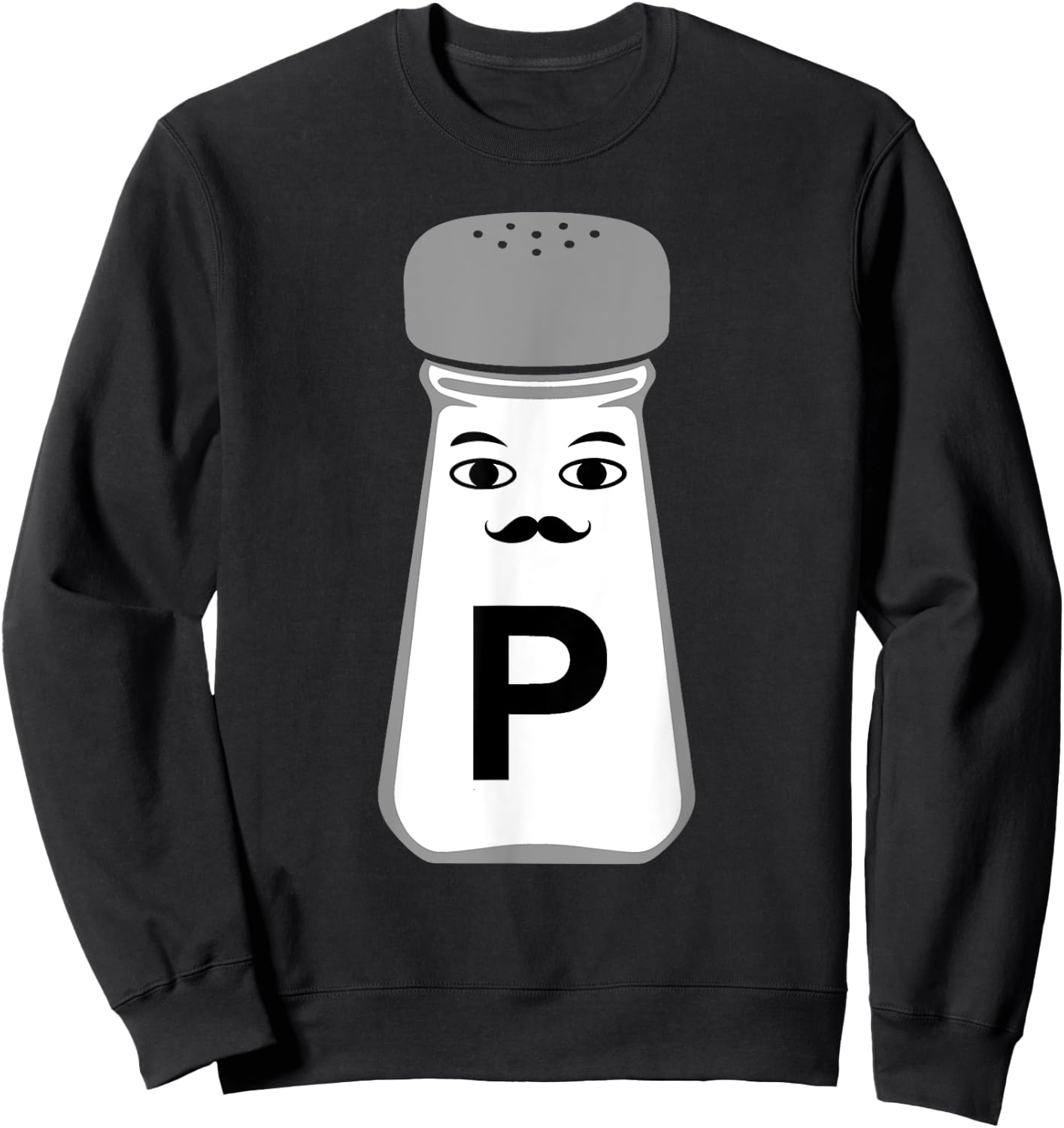 Salt and Pepper Halloween Costume , black Sweatshirt - Sweatshirt | Black