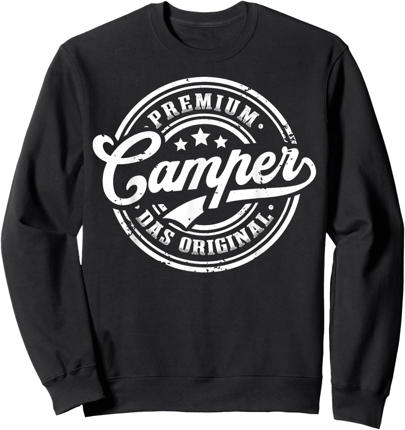 Camper Original Caravan Funny Camping , black, s Sweatshirt - Sweatshirt | Black