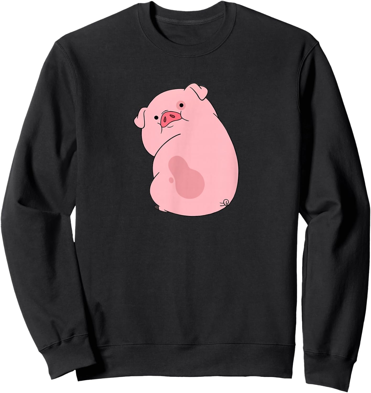 Disney Channel Gravity Falls Waddles the Pig , Black, S Sweatshirt - Sweatshirt | Black