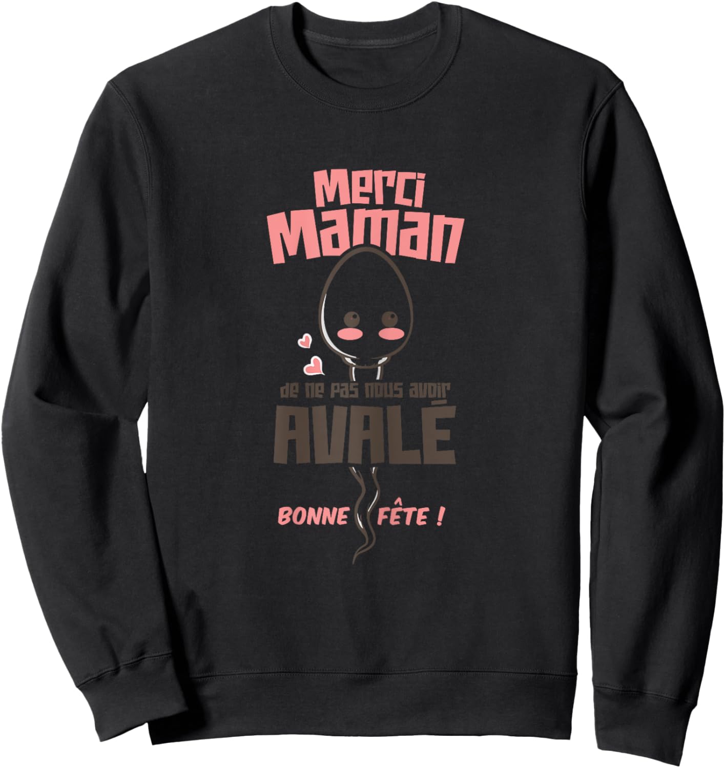 Funny Mother's Day Mom Stepping Girly Birthday , white Sweatshirt - Sweatshirt | Black