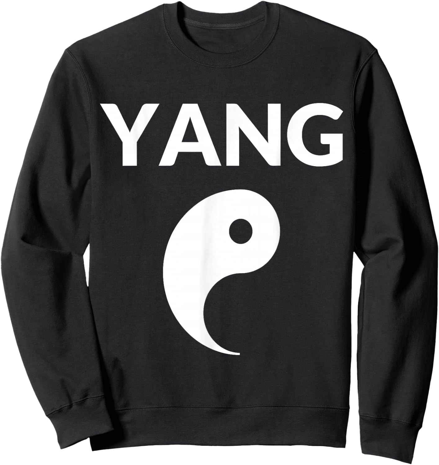 Yin Yang Costume Couple Costumes Partner Costumes Man Woman Couples , black Sweatshirt - Sweatshirt | Black