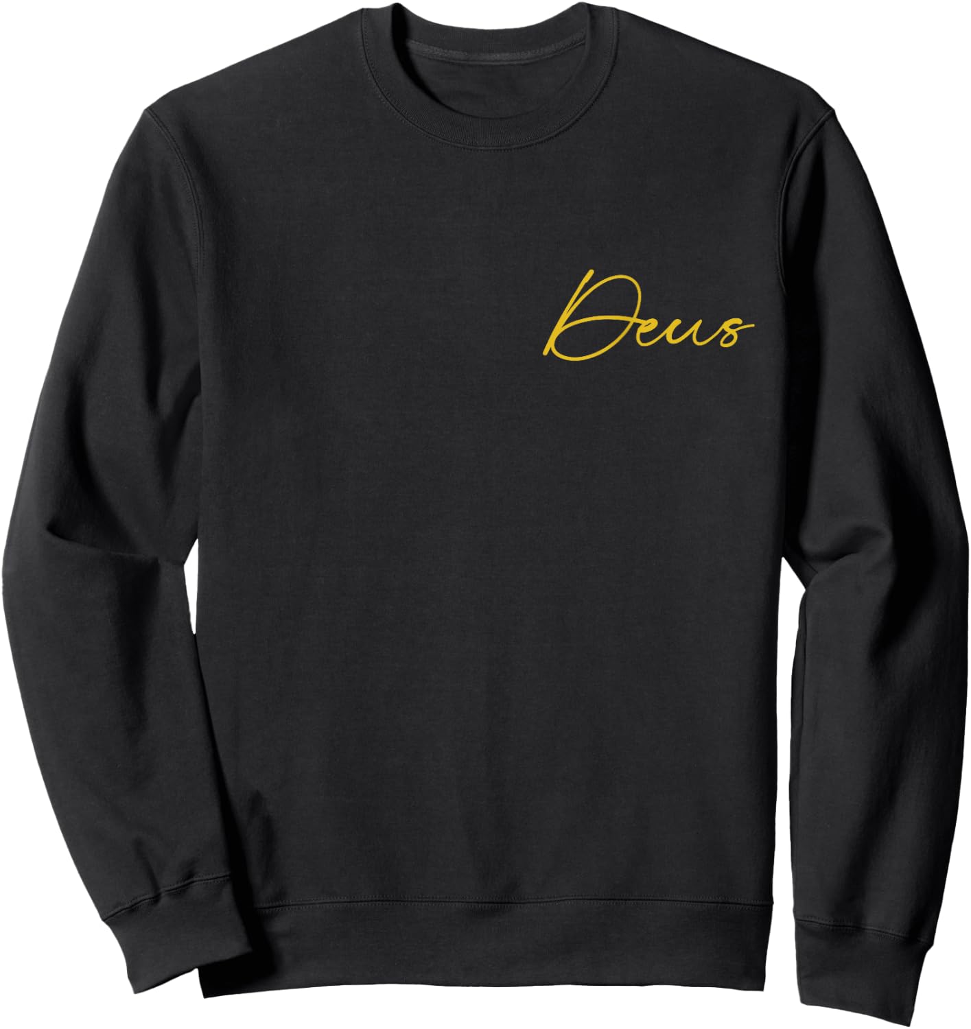Deus - Latin Lettering , Black, S Sweatshirt - Sweatshirt | Black