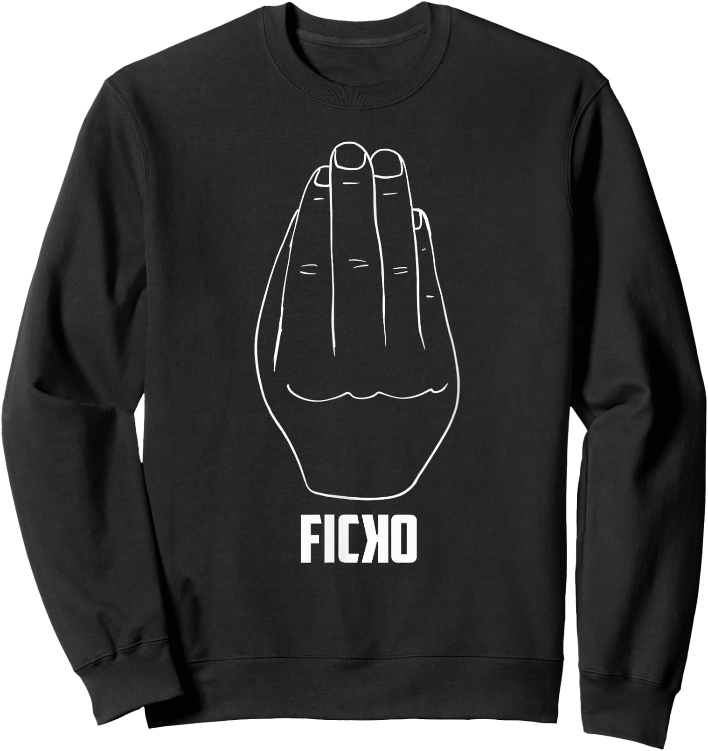 Ficko , black, s Sweatshirt - Sweatshirt | Black