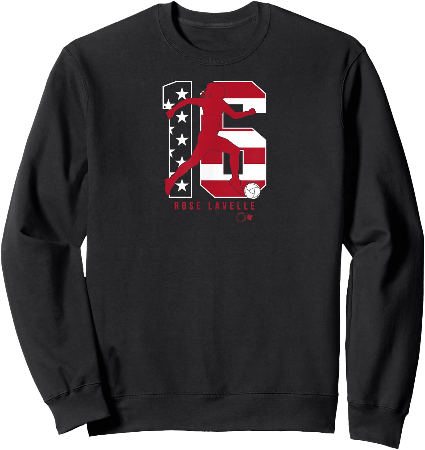 Rose Lavelle 16: USWNT Players Association - USA Soccer Sweatshirt - Sweatshirt | Black