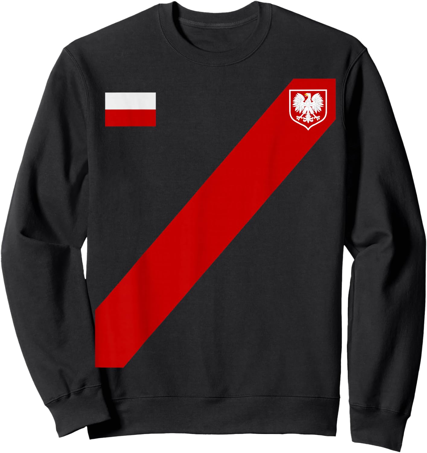 Poland For Gift Poland Poland Warsaw Flag Sweatshirt - Sweatshirt | Black