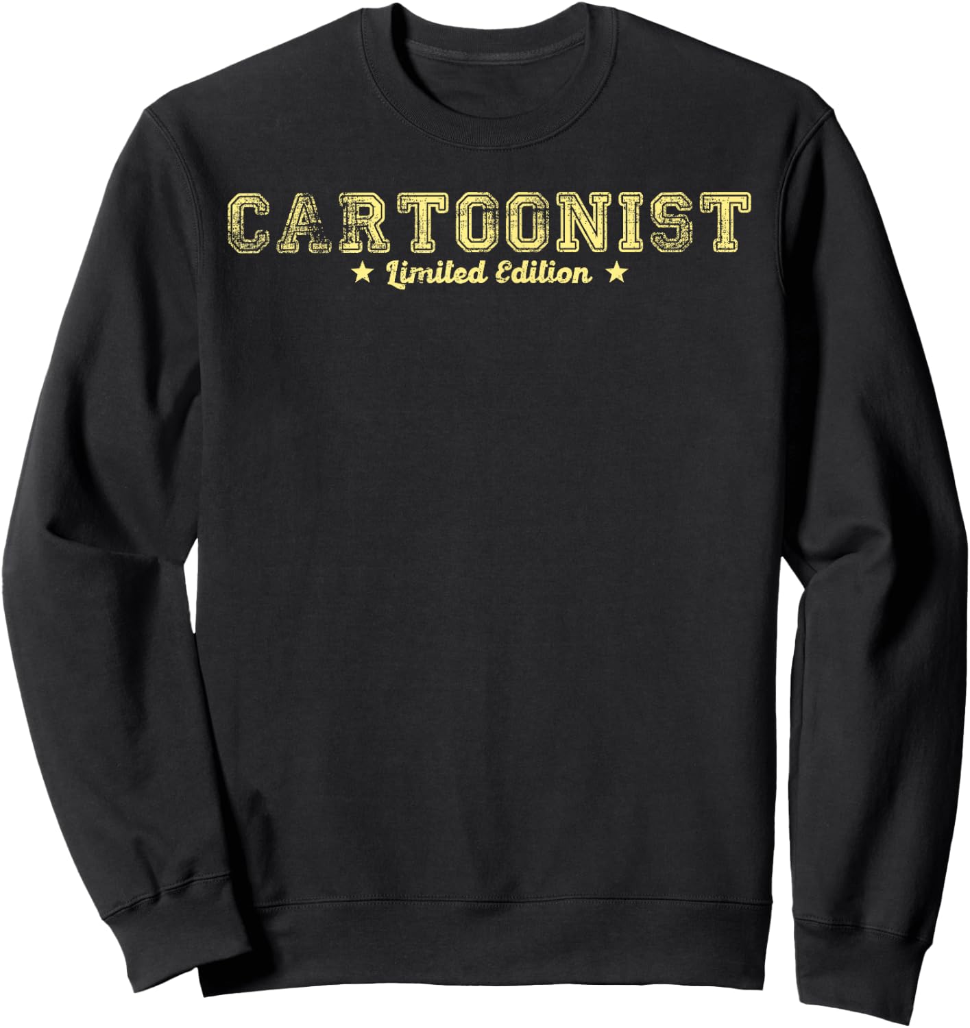 Funny Job Title Profession Birthday Worker CARTOONIST Gifts Sweatshirt - Sweatshirt | Black