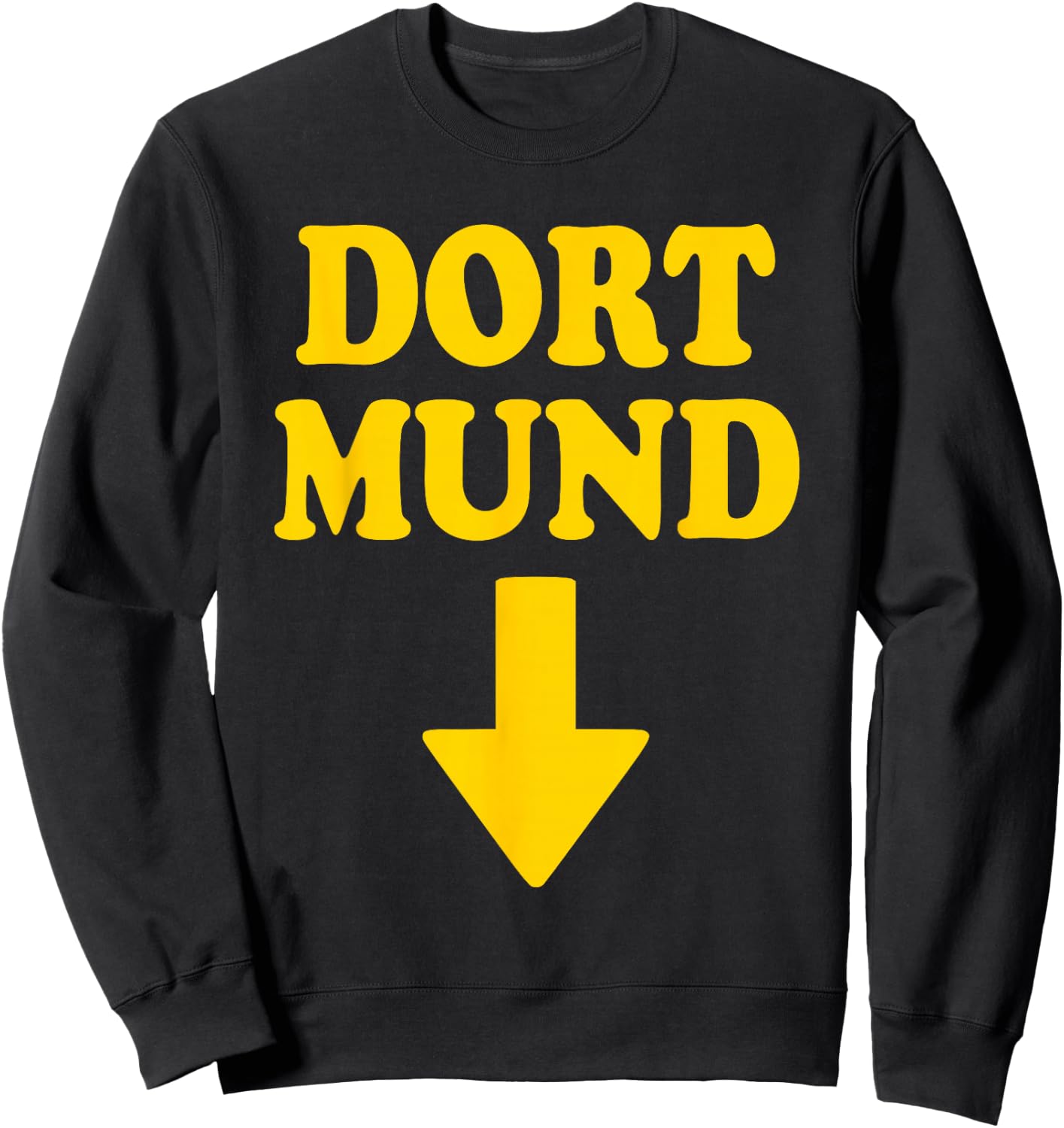 Dortmund dort Mouth Arrow Sweatshirt - Sweatshirt | Black
