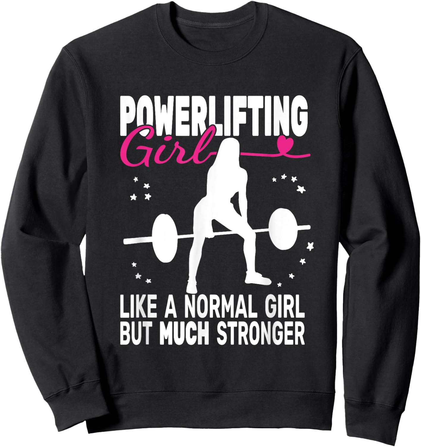 Fitness Gym Powerlifter Powerlifting Weightlifting Sweatshirt - Sweatshirt | Black