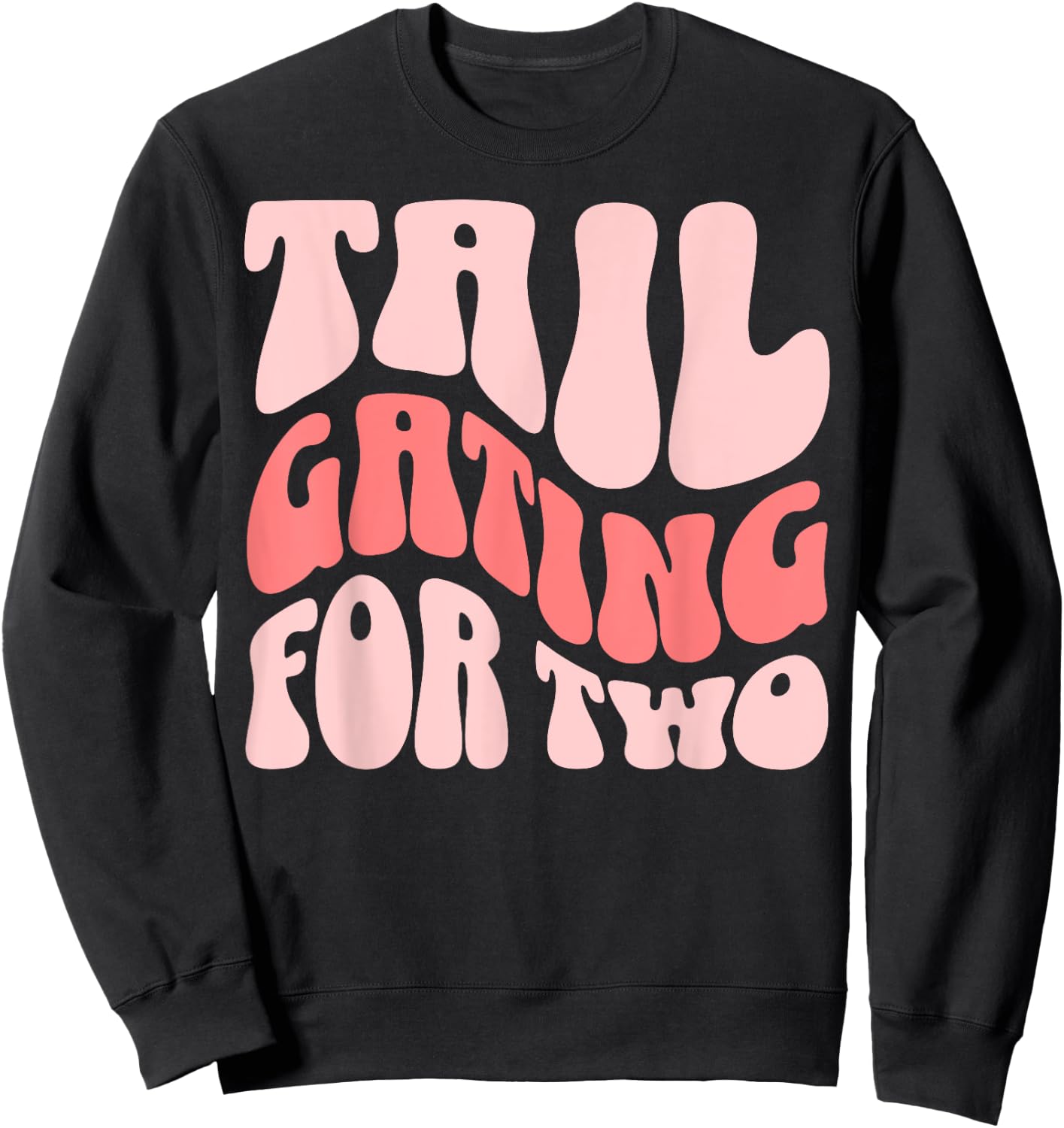 Football Pregnancy Announcement Tailgating For Two Sweatshirt - Sweatshirt | Black
