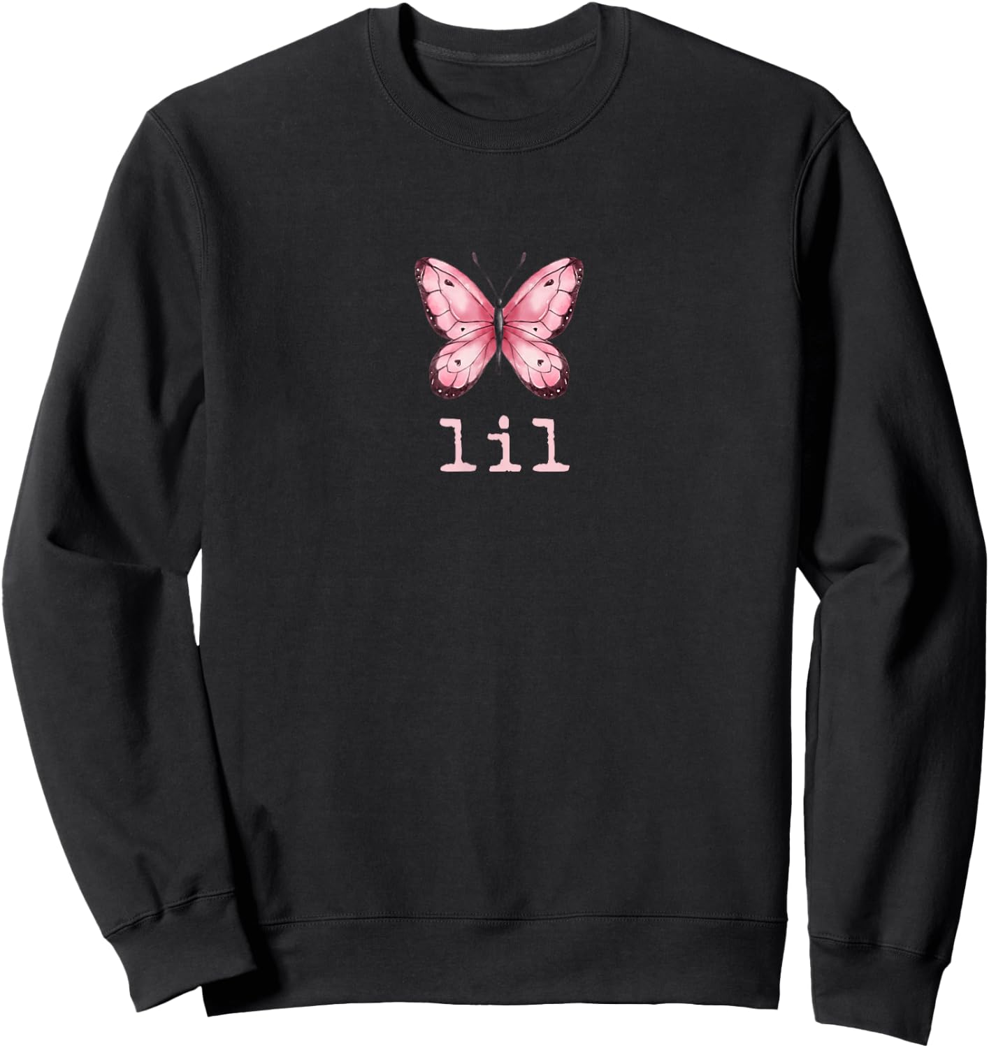 Little Butterfly Sorority Reveal Big Little for Lil Sister Sweatshirt - Sweatshirt | Black