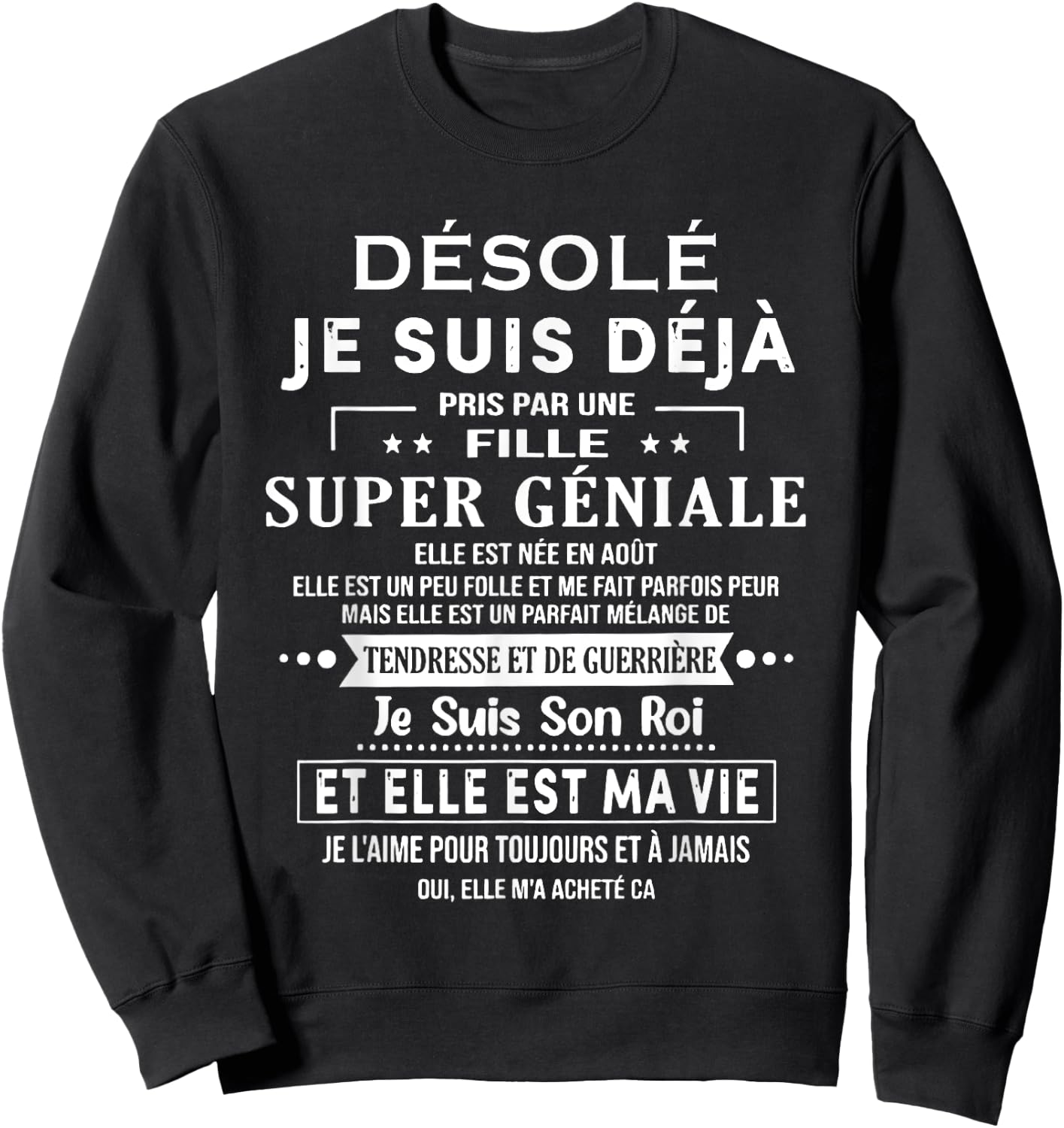 A SUPER GREAT Girl She Was Born In August Sweatshirt - Sweatshirt | Black