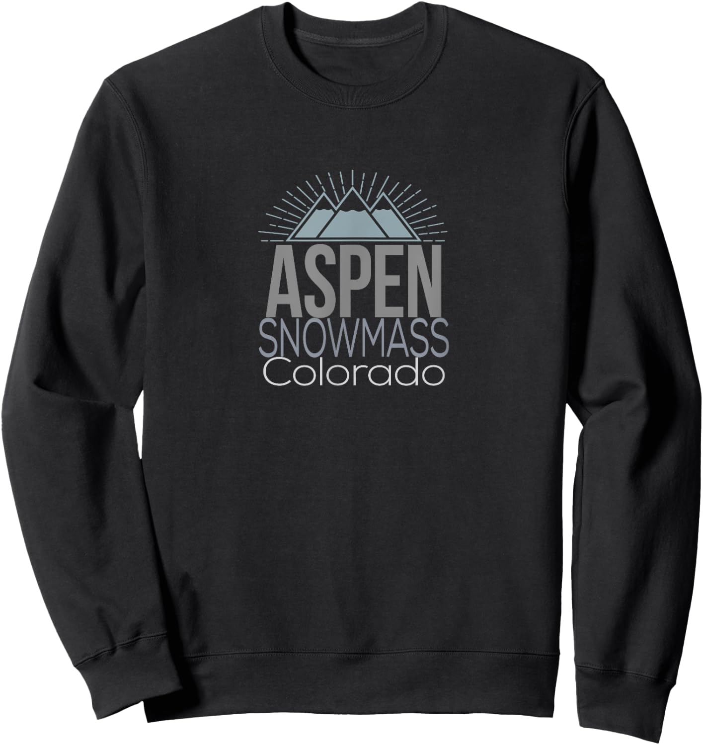 Aspen Colorado Snowmass Colorado Ski Town T Shirts Sweatshirt - Sweatshirt | Black