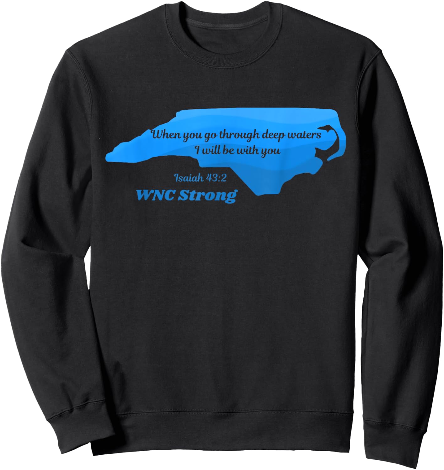 North Carolina wnc strong Appalachian strong Sweatshirt - Sweatshirt | Black