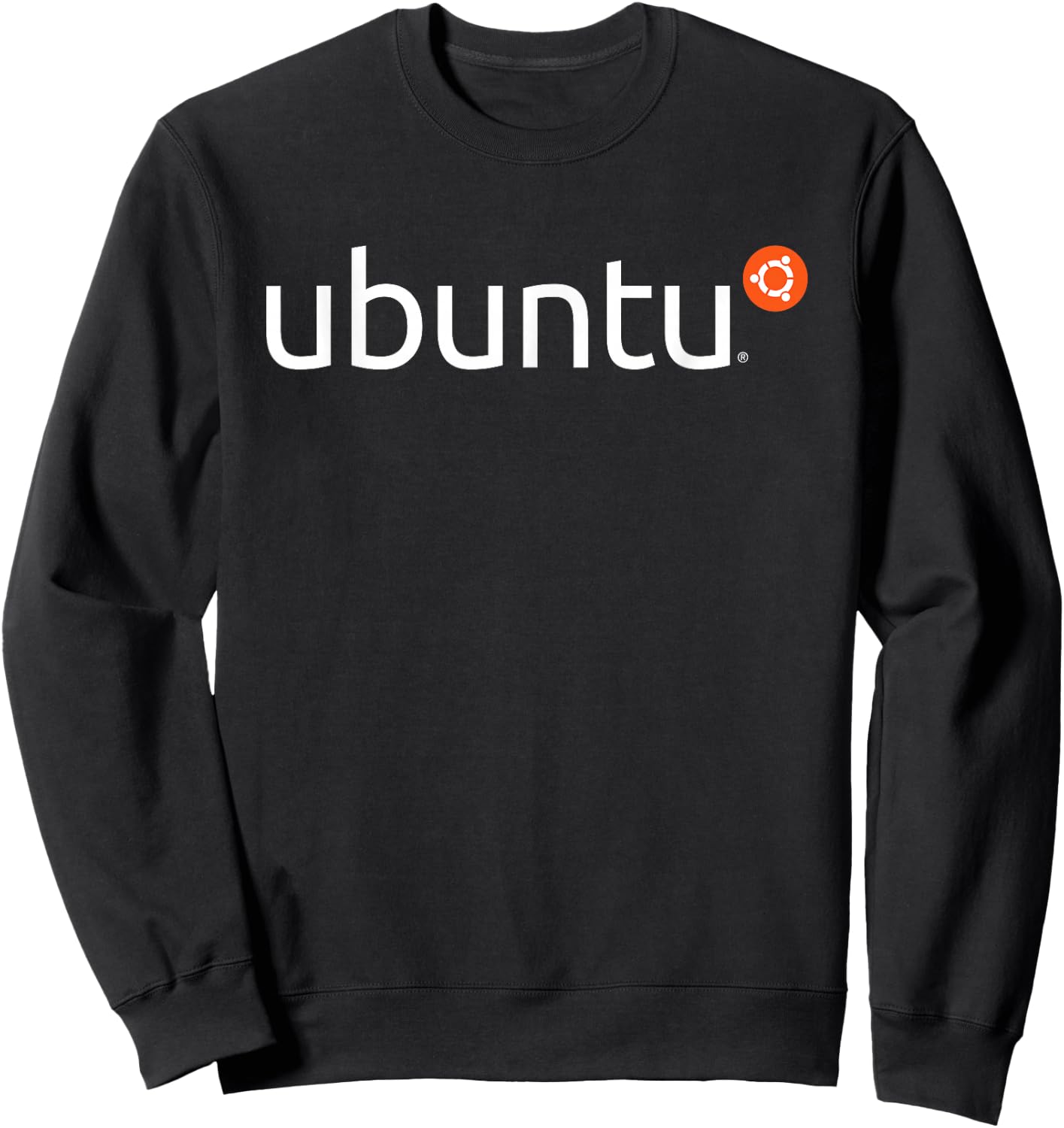 Ubuntu Official Logo Linux Operating System Sweatshirt - Sweatshirt | Black
