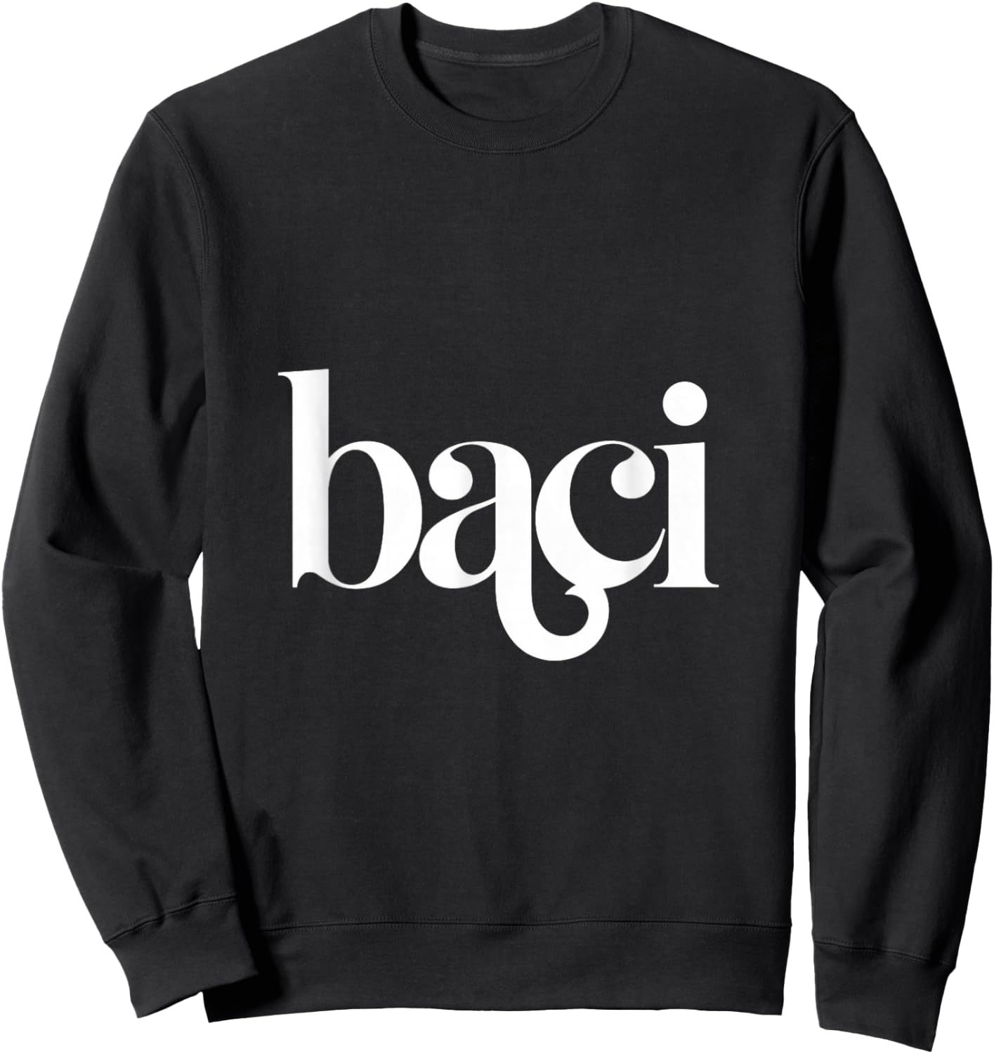 Baci, Italian Kiss, Kisses Sweatshirt - Sweatshirt | Black