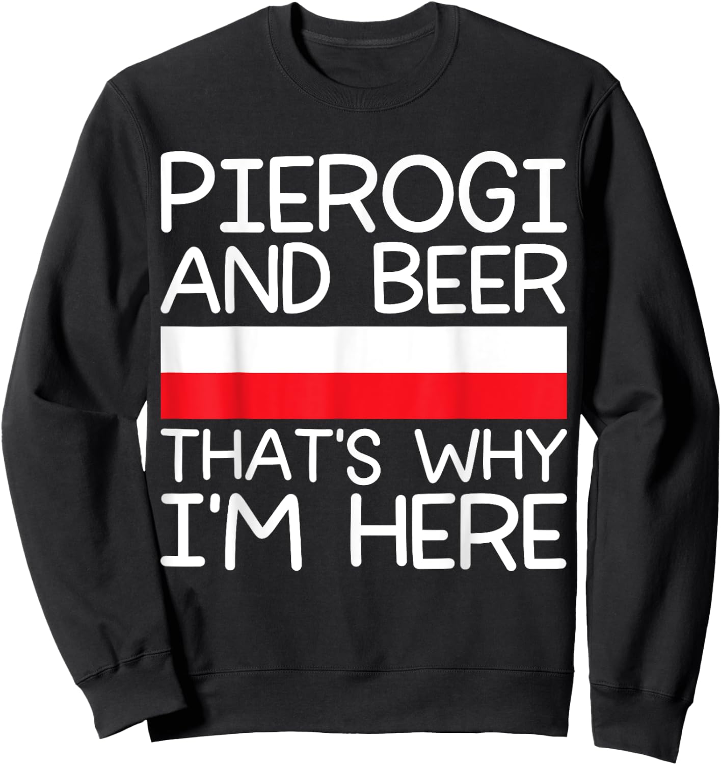 Polish pierogi Sweatshirt - Sweatshirt | Black