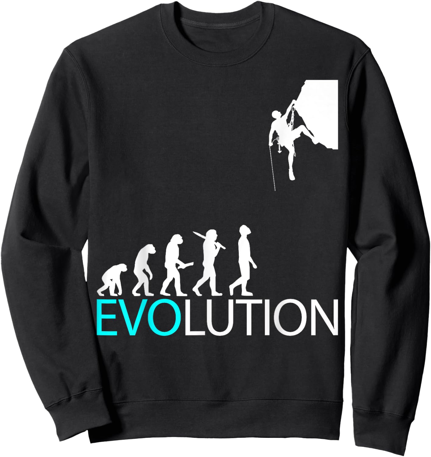 Bergsteigen Bouldern Freiklettern Bergsteiger Berge Klettern Sweatshirt - Sweatshirt | Black