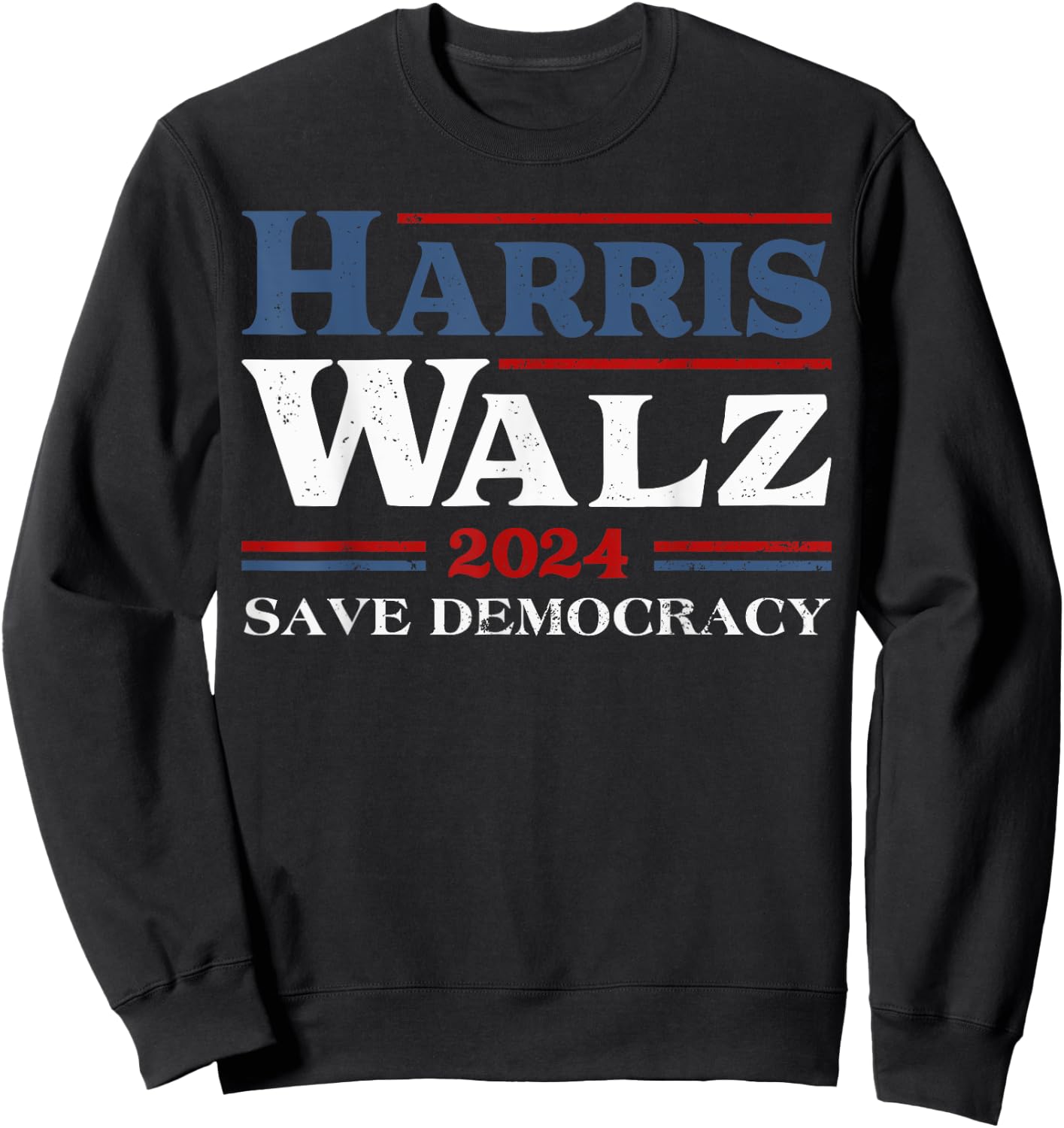 Madam Kamala Harris Waltz 2024 Election Save Democracy Sweatshirt - Sweatshirt | Black