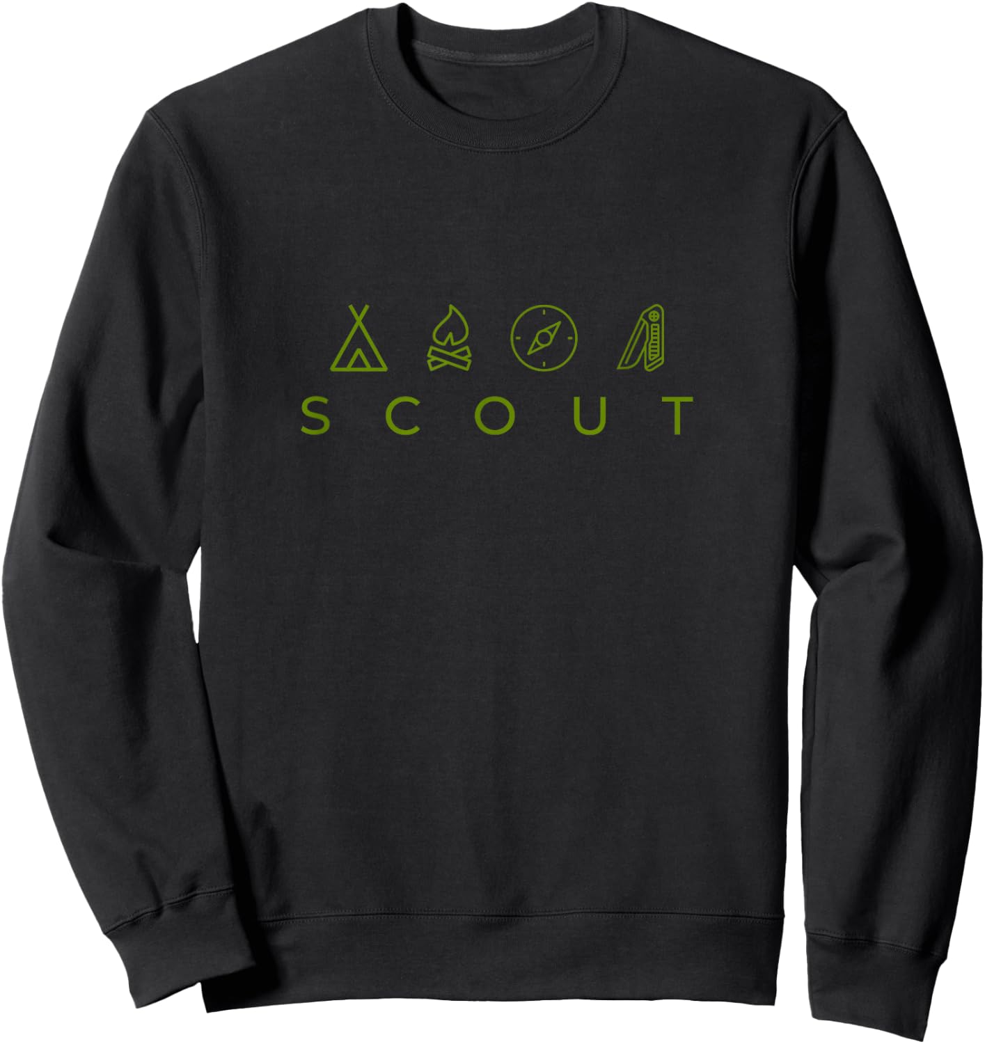 Tools of a scout design for proud scouts , black Sweatshirt - Sweatshirt | Black