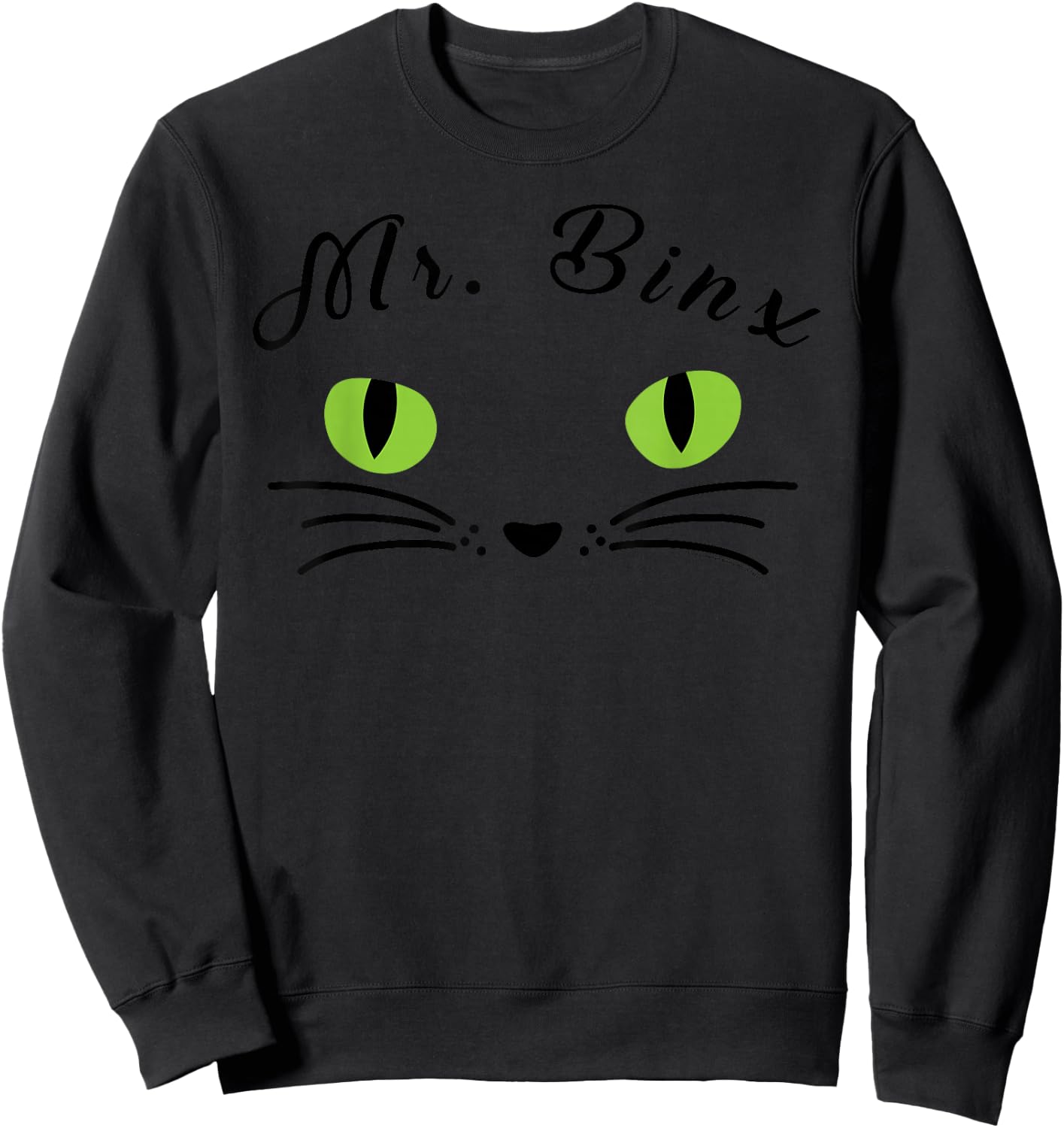 Hocus Pocus - Mister Binx Cat Face Sweatshirt - Sweatshirt | Black