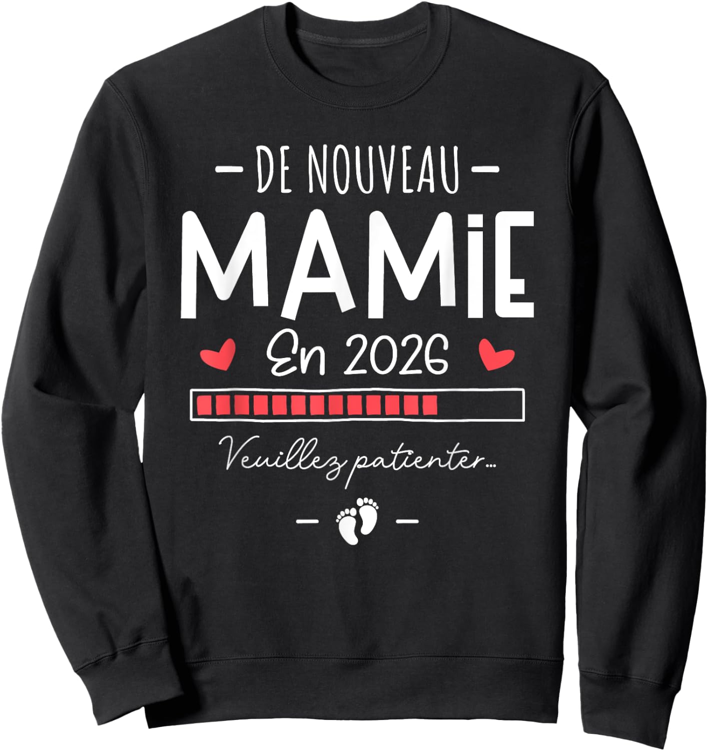 New Granny 2026 - Baby Announcement for the 2nd Time Sweatshirt - Sweatshirt | Black