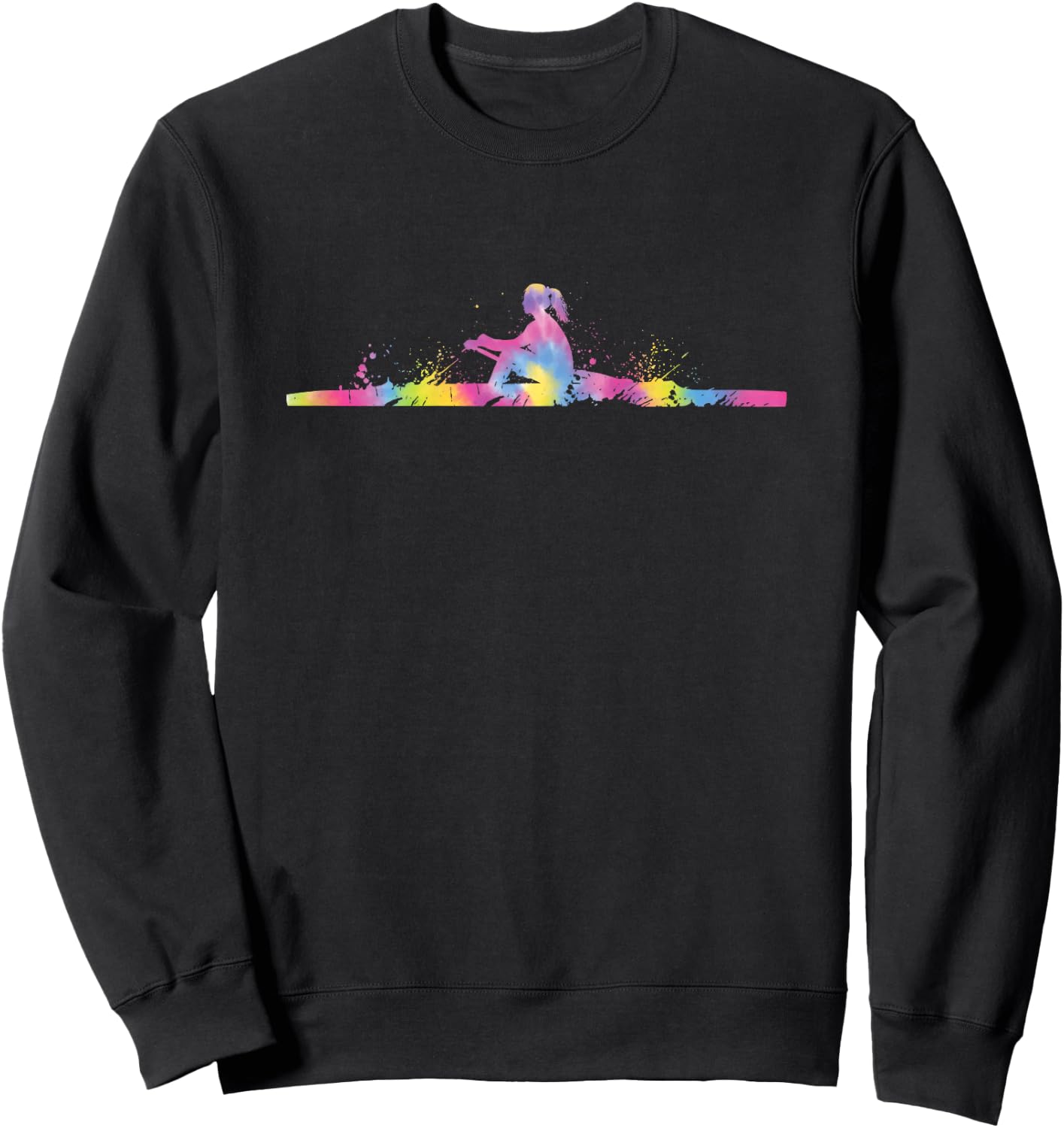 Rowing Boat Splash Rowing Women Girls Rowing , black Sweatshirt - Sweatshirt | Black