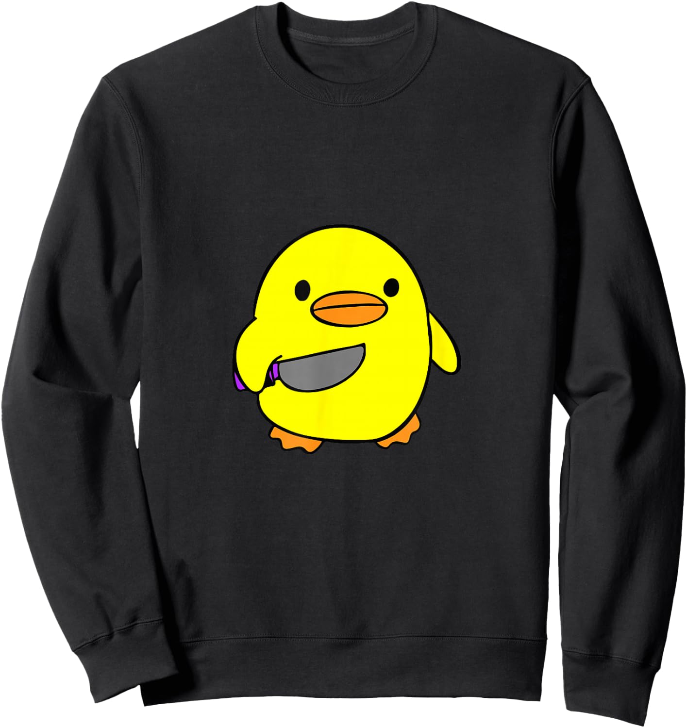 Psycho Duck Killer Duck Crazy Duck - The Duck Sweatshirt - Sweatshirt | Black