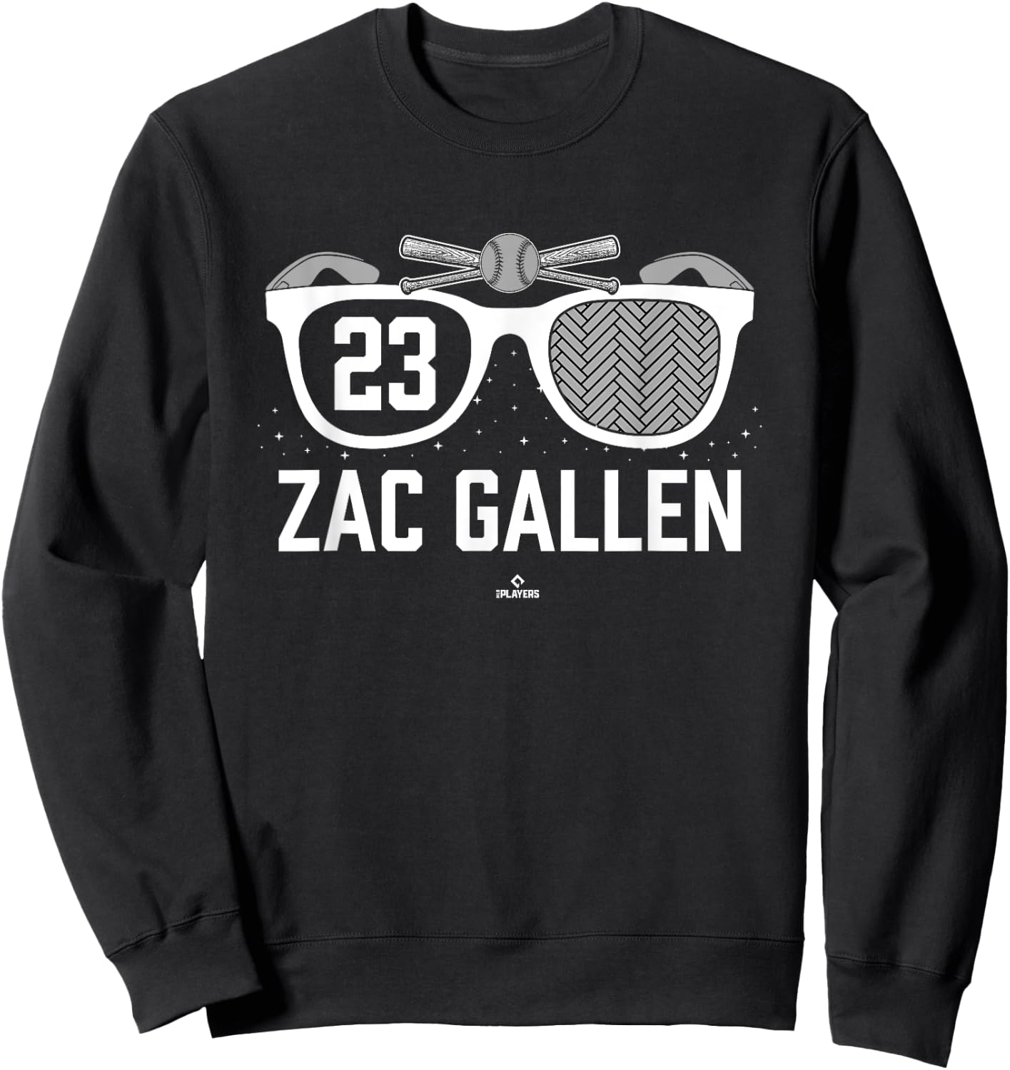 American Glasses Zac Gallen Arizona Baseball MLBPA Sweatshirt - Sweatshirt | Black