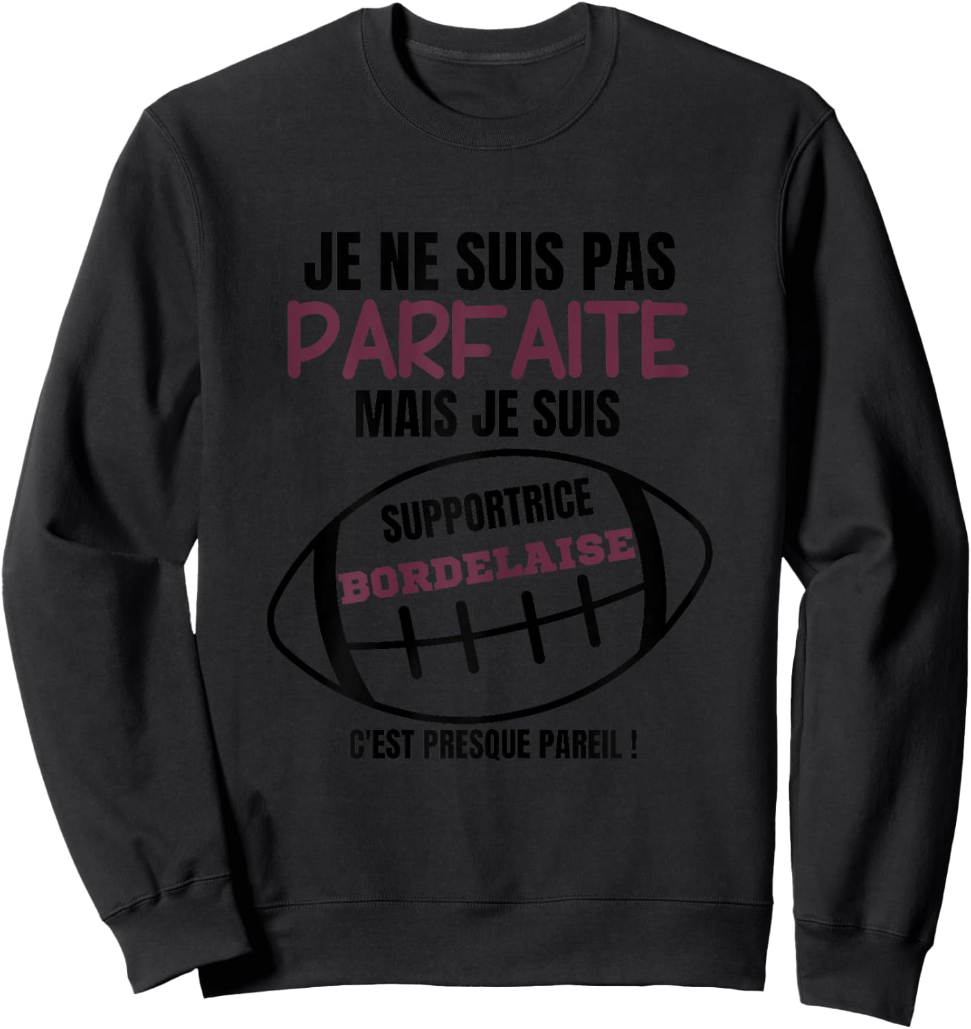white, Female X-Small Sweatshirt - Sweatshirt | Black
