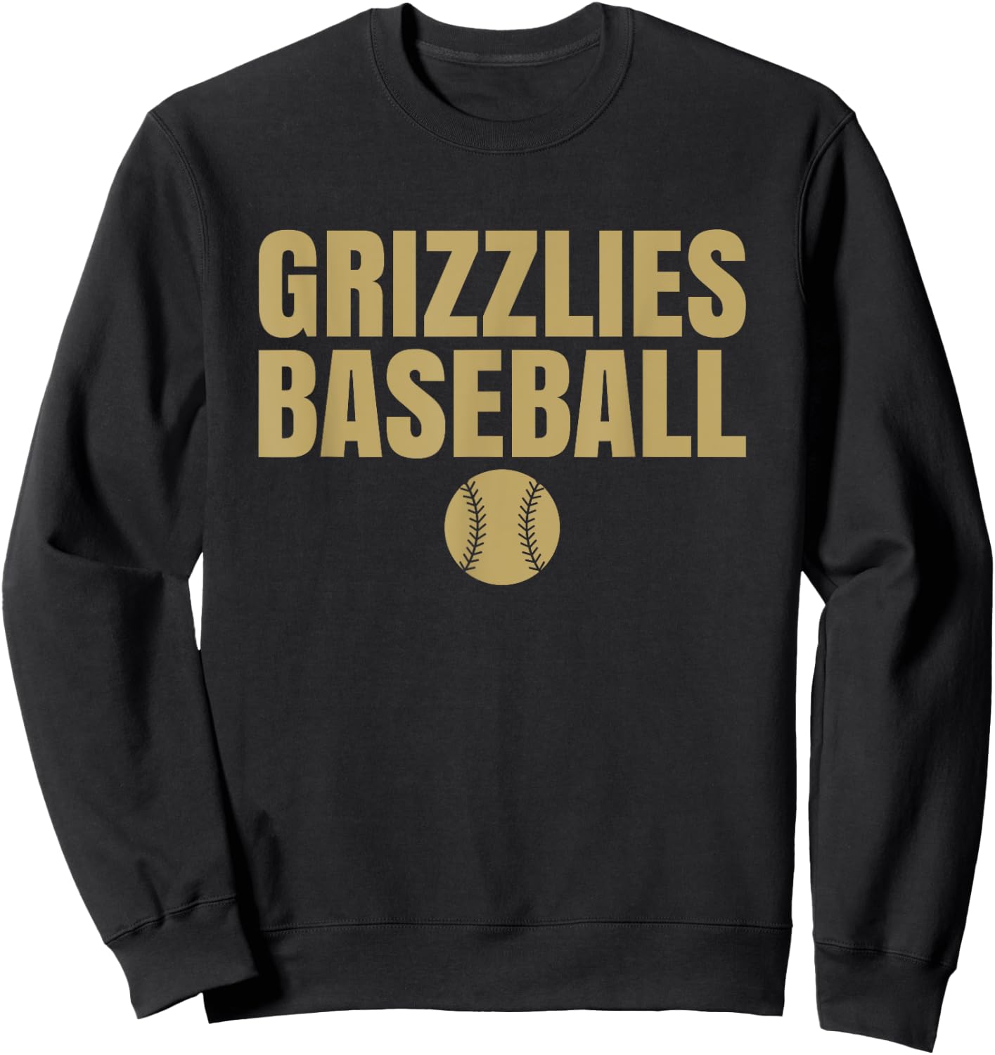 Logan Grizzlies Baseball Sweatshirt - Sweatshirt | Black